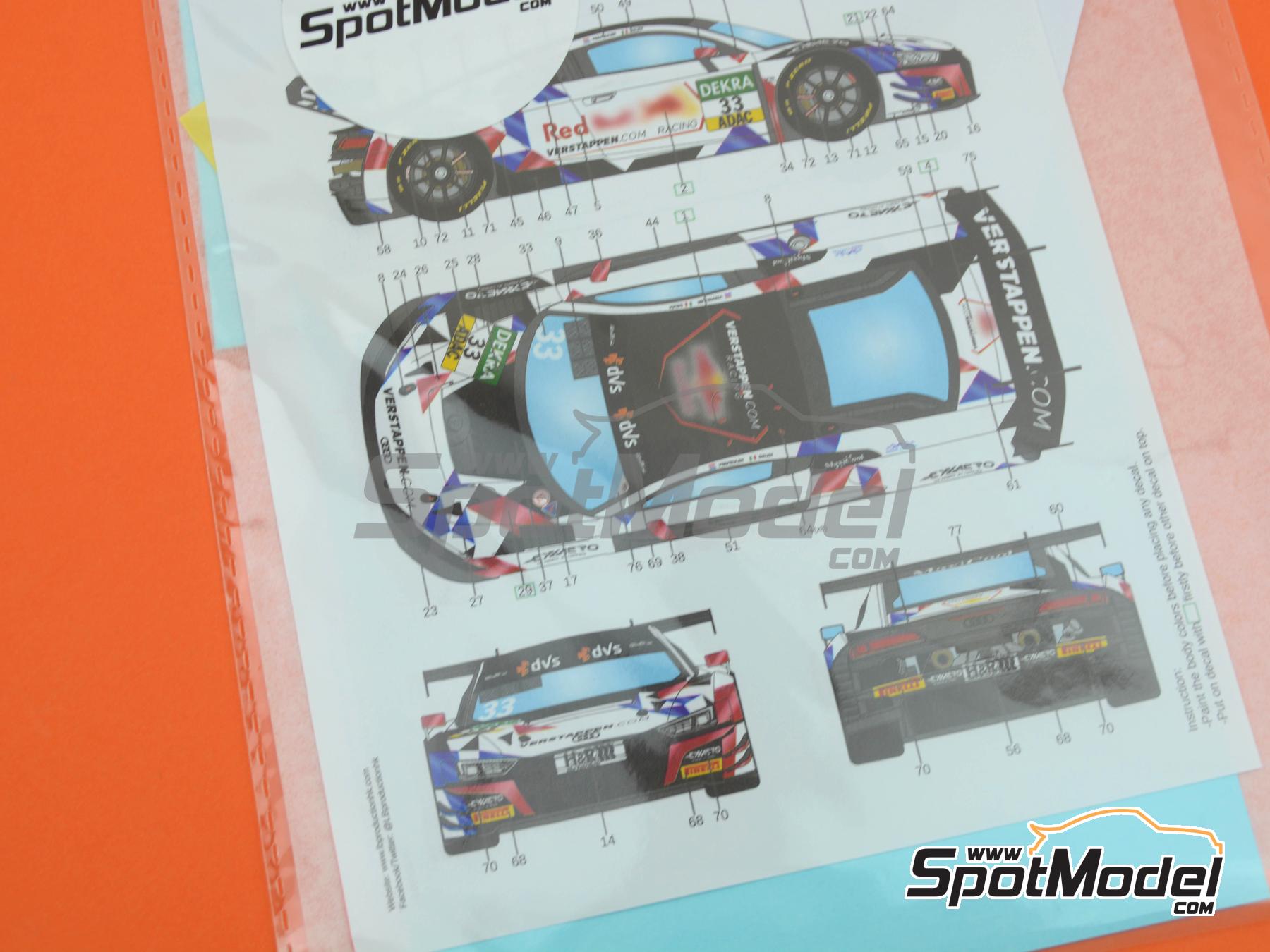 Image 6: Audi R8 LMS GT3 Evo II Car Collection Motorsport Team sponsored by RB Exxaero - ADAC GT Masters 2022 | Marking / livery in 1/24 scale manufactured by LB Production (ref.&nbsp;LB-24074, also LB24074 )