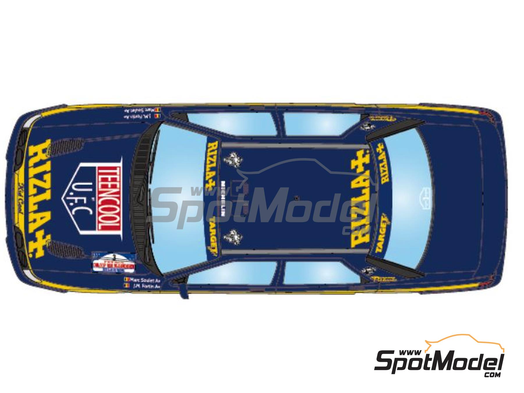 Image 3: Ford Sierra Cosworth 4x4 Grupo A patrocinado por Rizla+ - Rally Omloop Van Vlaanderen 1992 | Decoraci&oacute;n en escala&nbsp;1/24 fabricado por LB Production (ref.&nbsp;LB-24076, tambien LB24076)