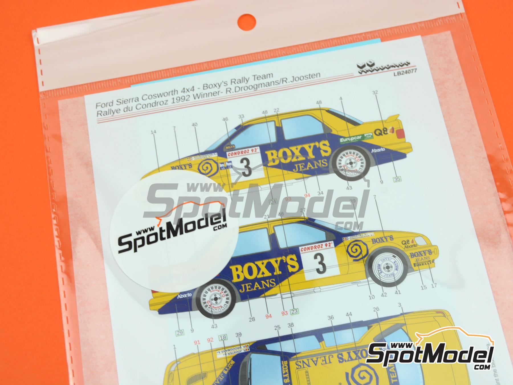 LB Production LB24077: Marking / livery 1/24 scale - Ford Sierra ...