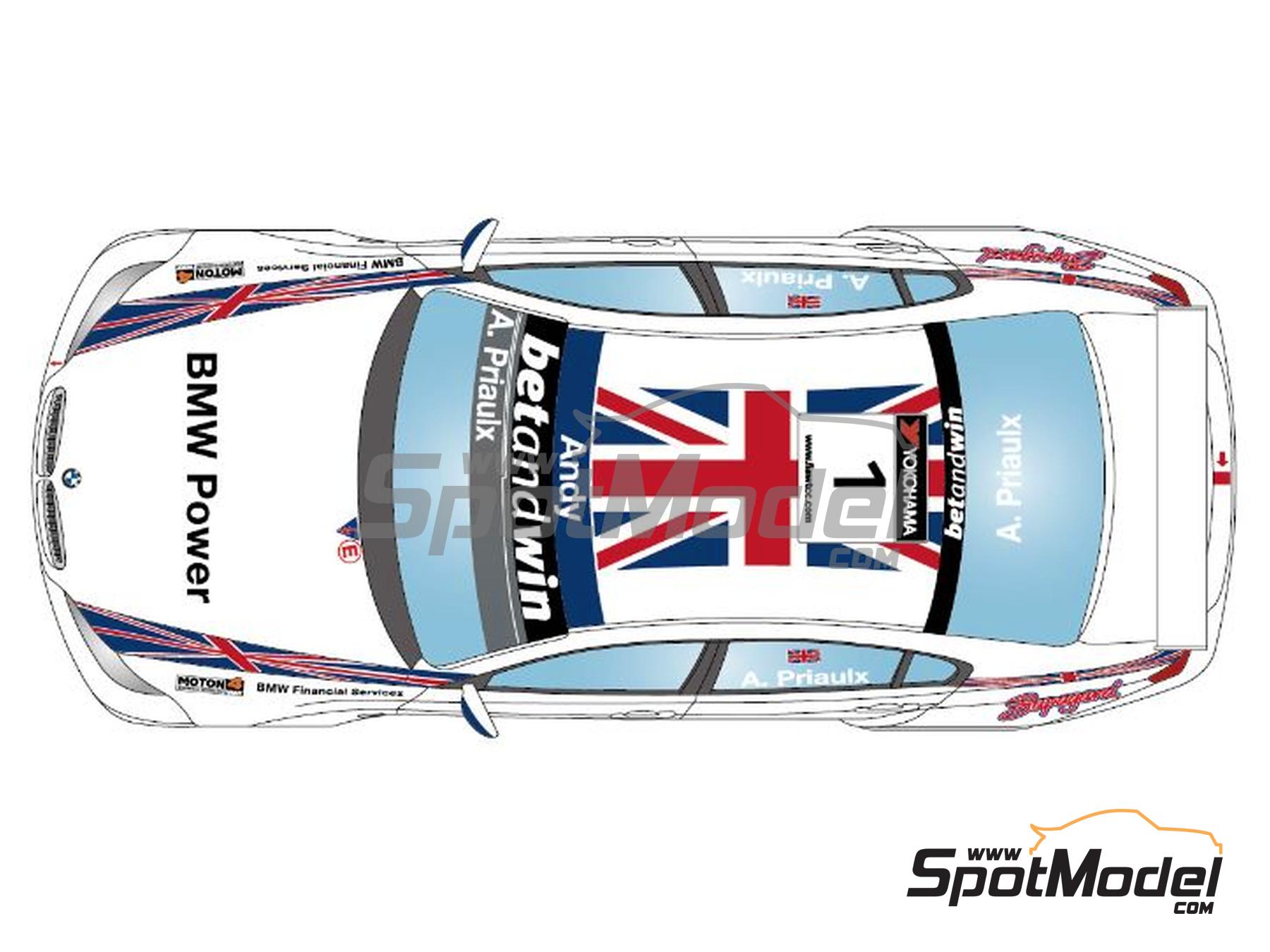 Image 3: BMW 320si E90 BMW UK Team sponsored by Supagard, Watson�s Water - World Touring Car Championship (WTCC), Guia Race of Macau 2006 | Marking / livery in 1/24 scale manufactured by LB Production (ref.&nbsp;LB-24095, also LB24095)