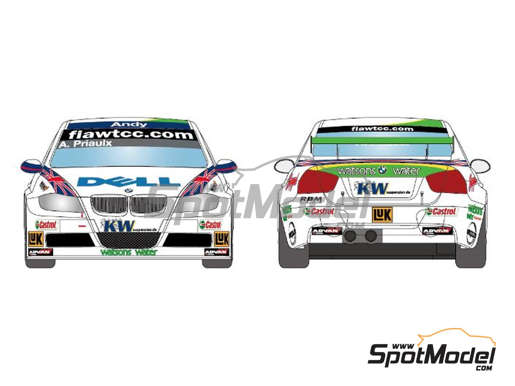Image 8: BMW 320si E90 BMW UK Team sponsored by Supagard, Watson�s Water - World Touring Car Championship (WTCC), Guia Race of Macau 2006 | Marking / livery in 1/24 scale manufactured by LB Production (ref.&nbsp;LB-24095, also LB24095)