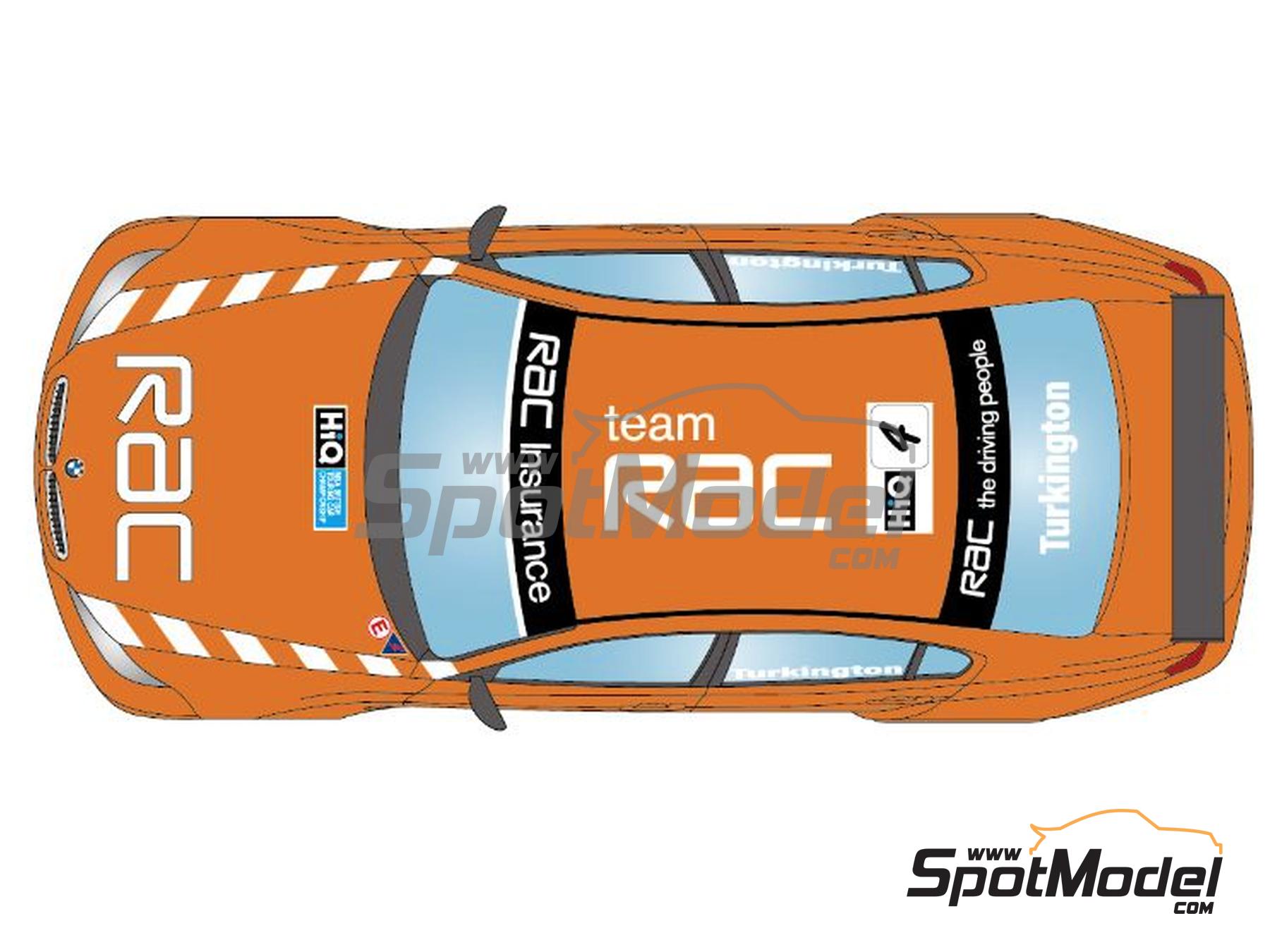 Image 3: BMW 320si E90 RAC Team - British Touring Car Championship - BTCC 2009 | Marking / livery in 1/24 scale manufactured by LB Production (ref.&nbsp;LB-24096, also LB24096)
