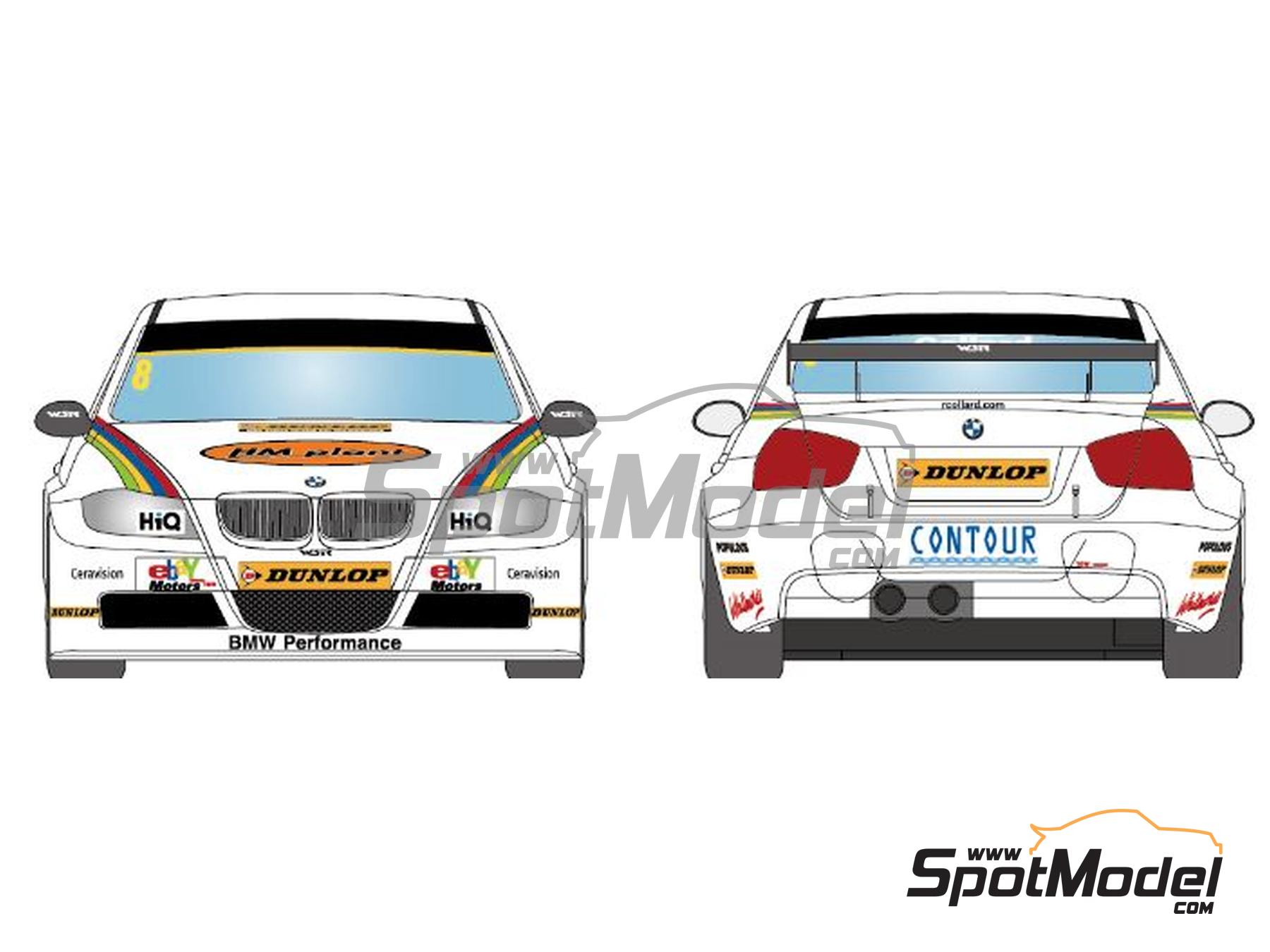 Image 4: BMW 320si E90 West Surrey Racing Team sponsored by Ebay Motors - British Touring Car Championship - BTCC 2011 | Marking / livery in 1/24 scale manufactured by LB Production (ref. LB-24097, also LB24097)