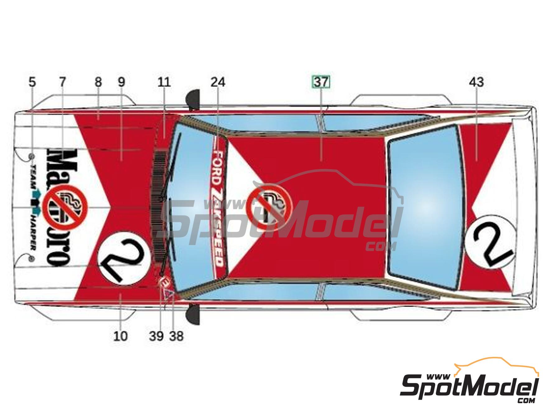 LB Production LB24100: Marking / livery 1/24 scale - Ford Escort MK II ...