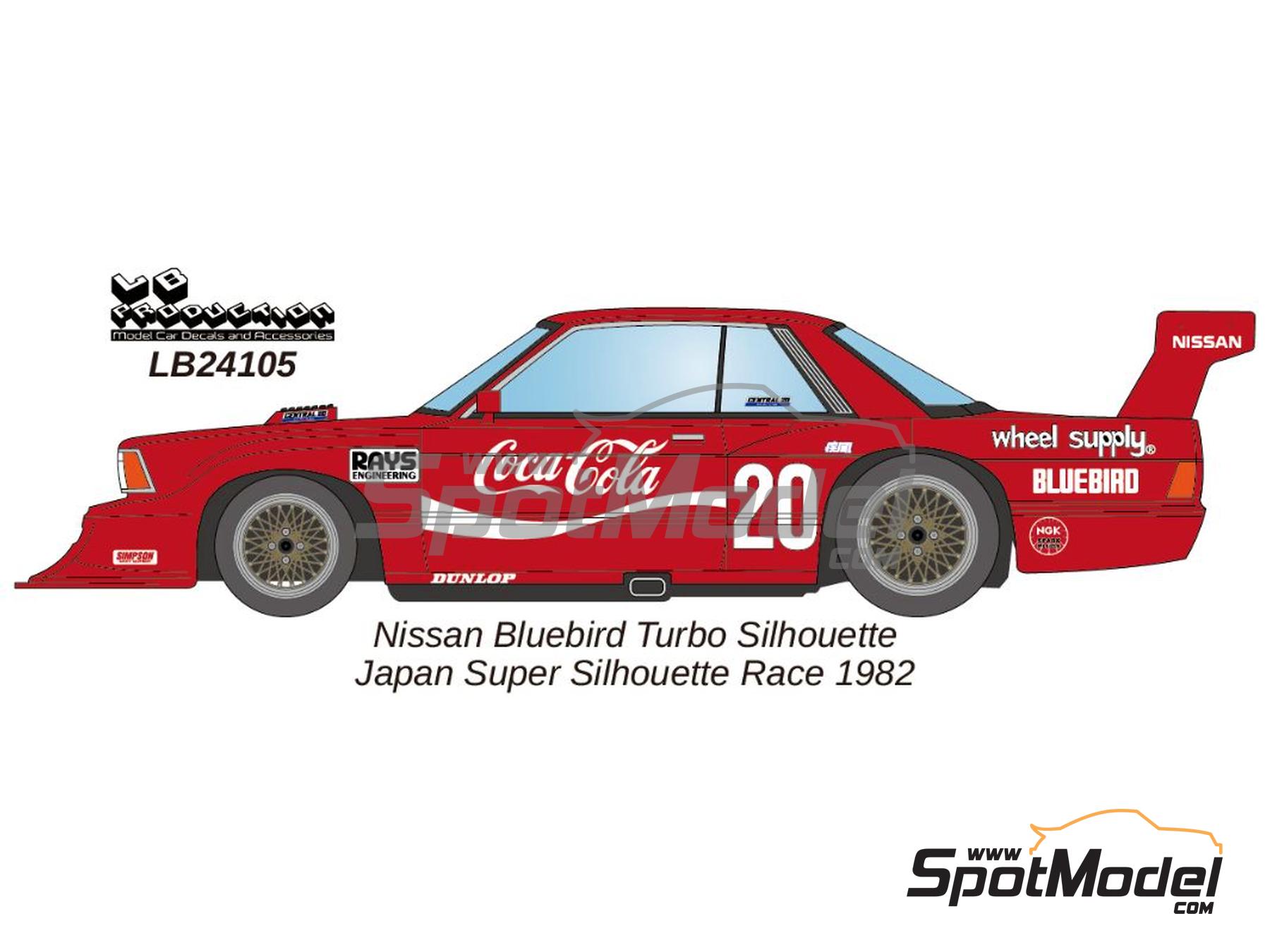 LB Production LB24105: Marking / livery 1/24 scale - Nissan Bluebird ...