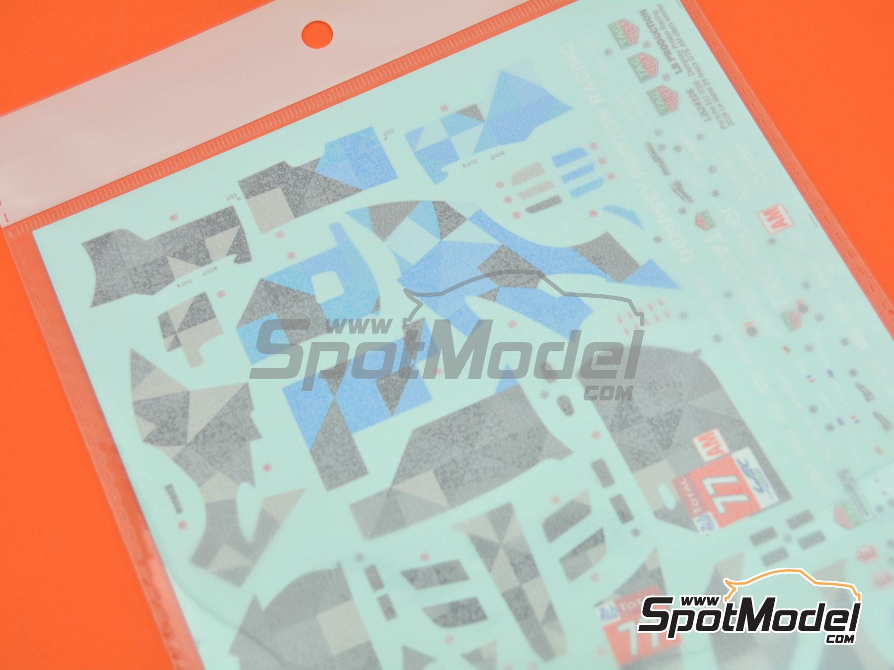 Image 8: Porsche 911 RSR GT3 Dempsey Proton Racing Team sponsored by Tag Heuer - 24 Hours Le Mans 2018 | Marking / livery in 1/24 scale manufactured by LB Production (ref. LB-24106, also LB24106)