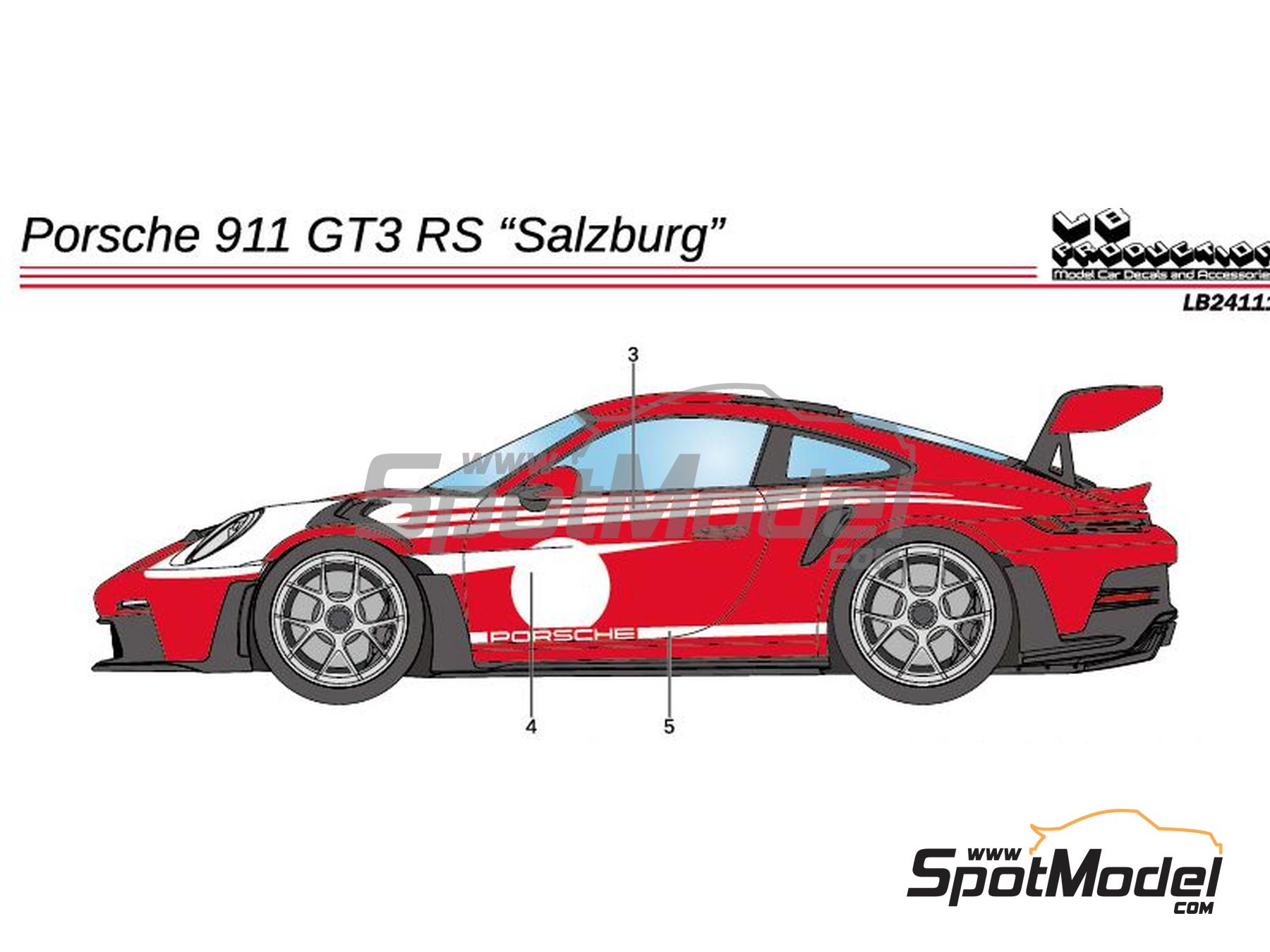 Image 1: Porsche 911 GT3 RS Salzburg Edition | Marking / livery in 1/24 scale manufactured by LB Production (ref.&nbsp;LB-24111, also LB24111)