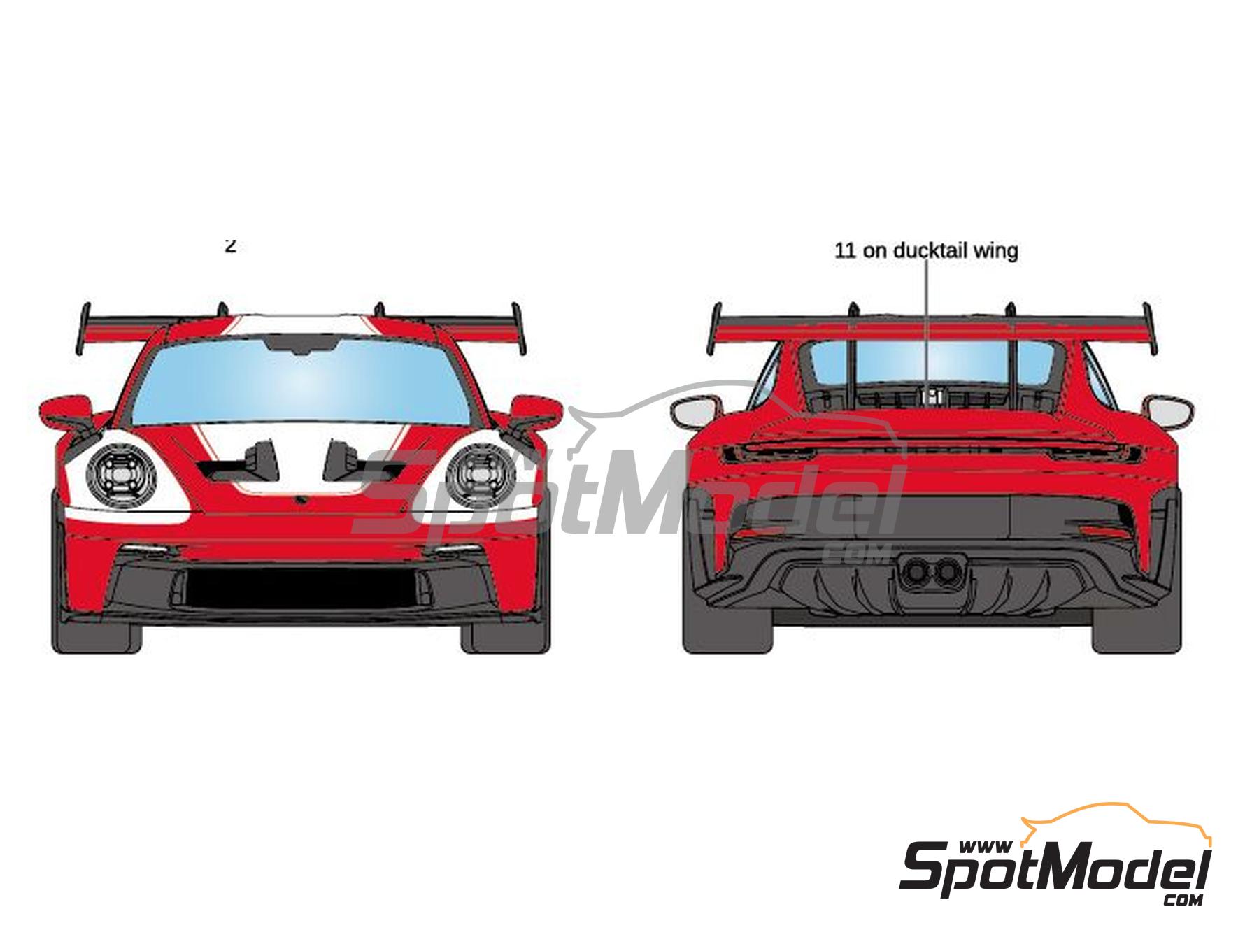 Image 4: Porsche 911 GT3 RS Salzburg Edition | Marking / livery in 1/24 scale manufactured by LB Production (ref.&nbsp;LB-24111, also LB24111)
