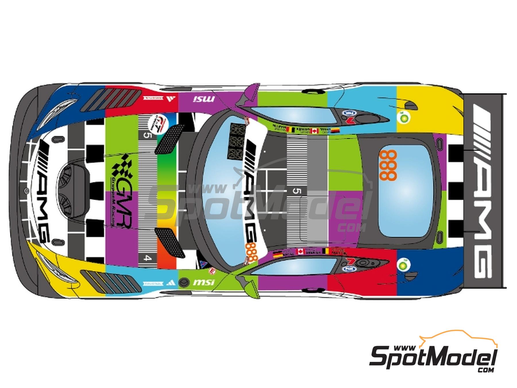 Image 3: Mercedes Benz AMG GT3 Evo GruppeM Racing Team - 12 hours Bathurst 2025 | Marking / livery in 1/24 scale manufactured by LB Production (ref. LB-24112, also LB24112)