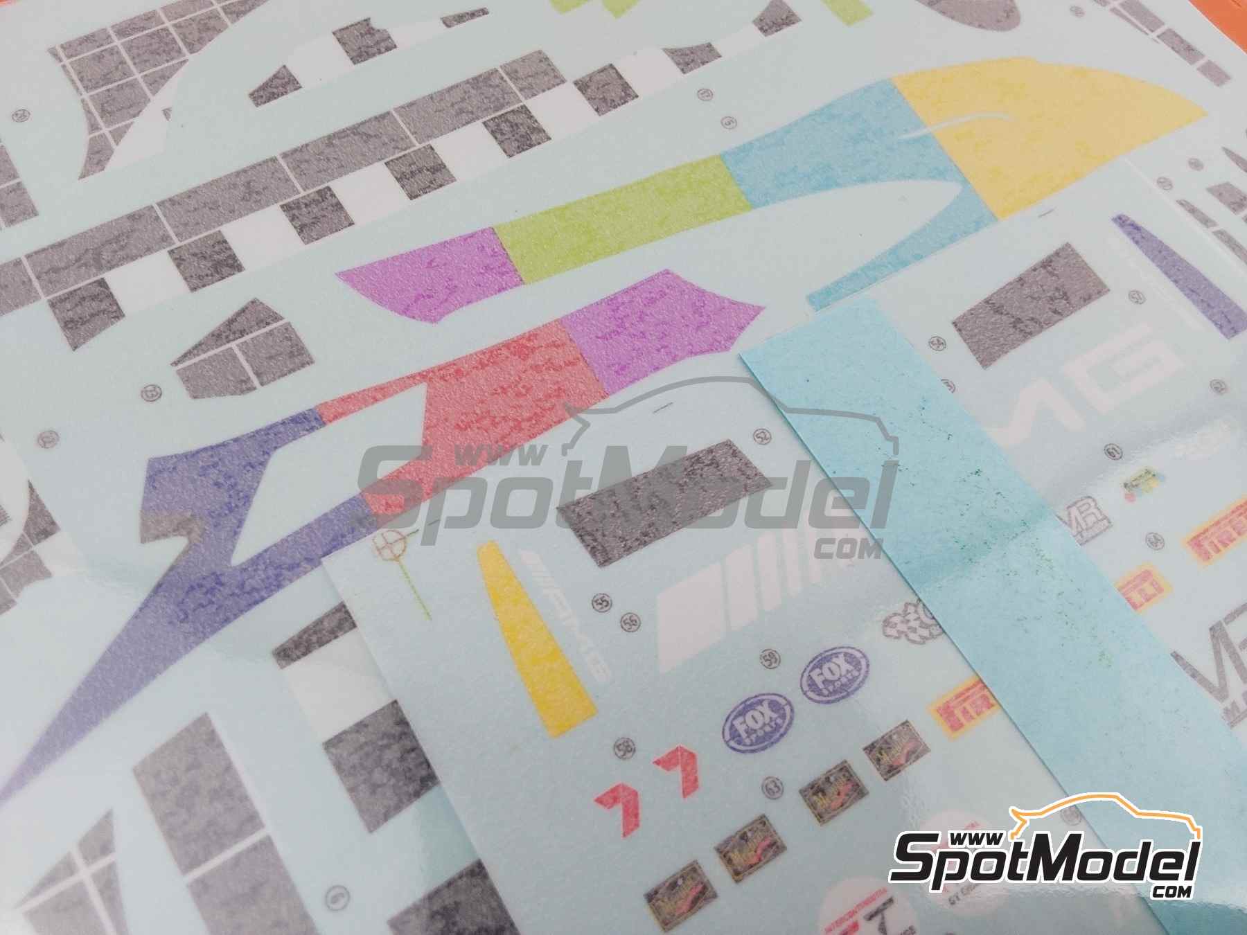 Image 7: Mercedes Benz AMG GT3 Evo GruppeM Racing Team - 12 hours Bathurst 2025 | Marking / livery in 1/24 scale manufactured by LB Production (ref. LB-24112, also LB24112)