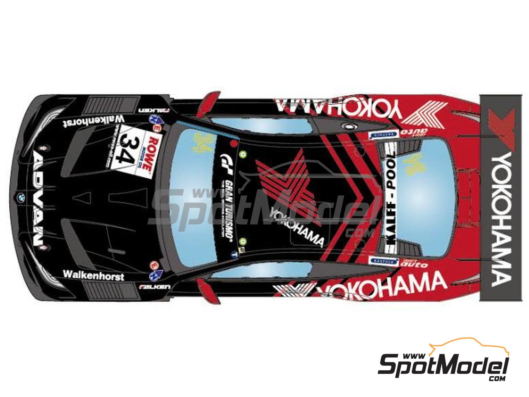 Image 3: BMW M4 GT3 Walkenhorst Motorsport Team sponsored by Yokohama Advan - 24 Hours N&uuml;rburgring, NLS N&uuml;rburgring Endurance Series 2023 | Marking / livery in 1/24 scale manufactured by LB Production (ref.&nbsp;LB-24115, also LB24115)