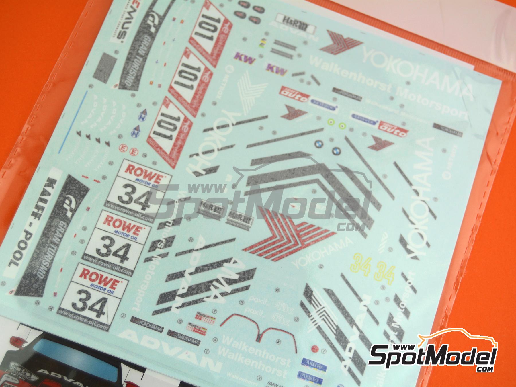 Image 10: BMW M4 GT3 Walkenhorst Motorsport Team sponsored by Yokohama Advan - 24 Hours N&uuml;rburgring, NLS N&uuml;rburgring Endurance Series 2023 | Marking / livery in 1/24 scale manufactured by LB Production (ref.&nbsp;LB-24115, also LB24115)