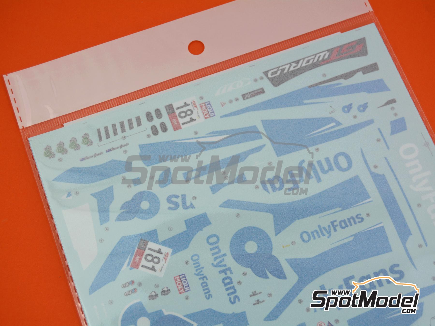 Image 6: Audi R8 LMS GT3 Evo II Equipo Melbourne Performance Centre patrocinado por Only Fans - GT World Challenge Australia 2025 | Decoraci&oacute;n en escala&nbsp;1/24 fabricado por LB Production (ref.&nbsp;LB-24124, tambien LB24124)