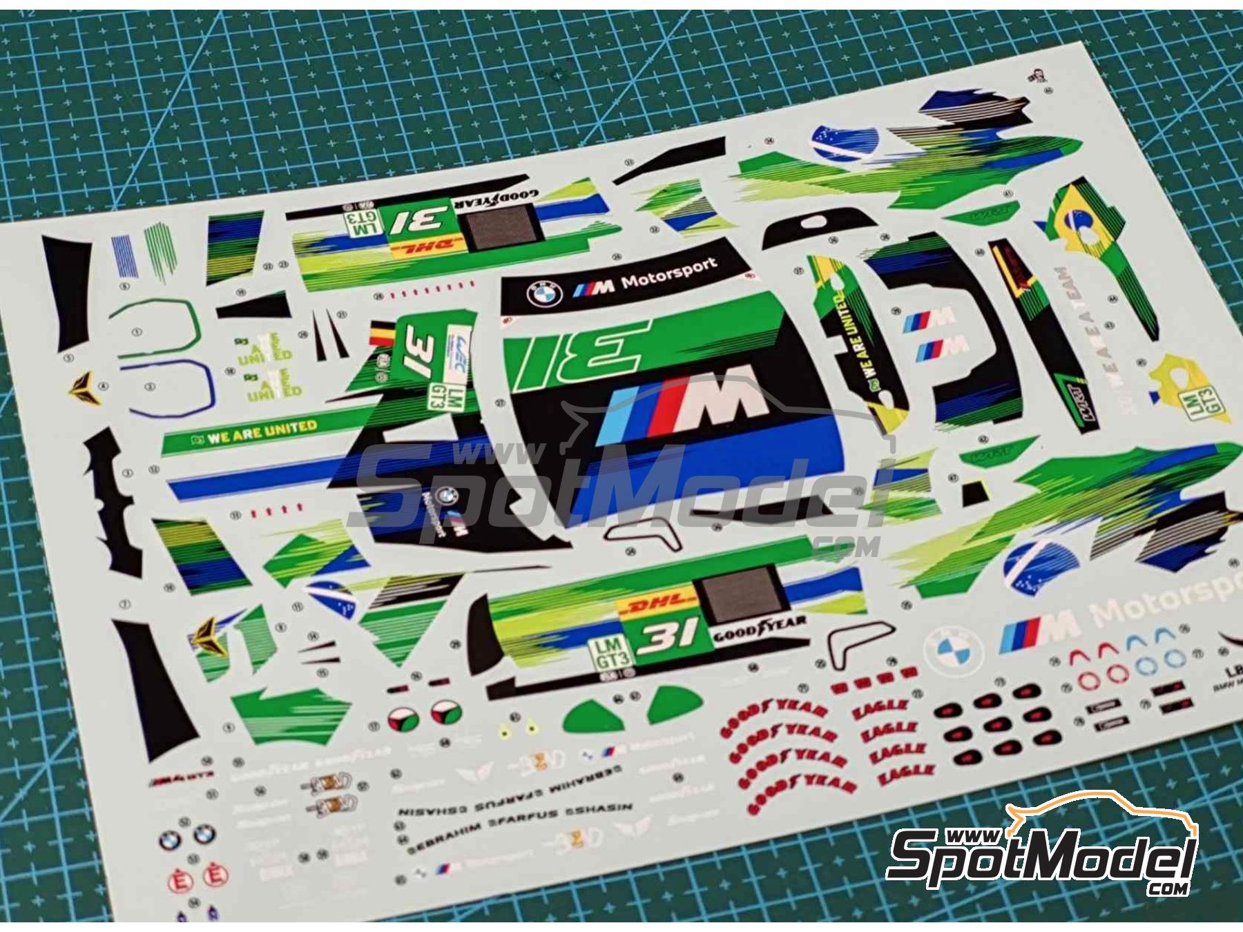 Image 2: BMW M4 GT3 Evo Equipo The Bend WRT - FIA WEC 6 Horas de Sao Paulo 2025 | Decoraci&oacute;n en escala&nbsp;1/24 fabricado por LB Production (ref.&nbsp;LB-24128, tambien LB24128)