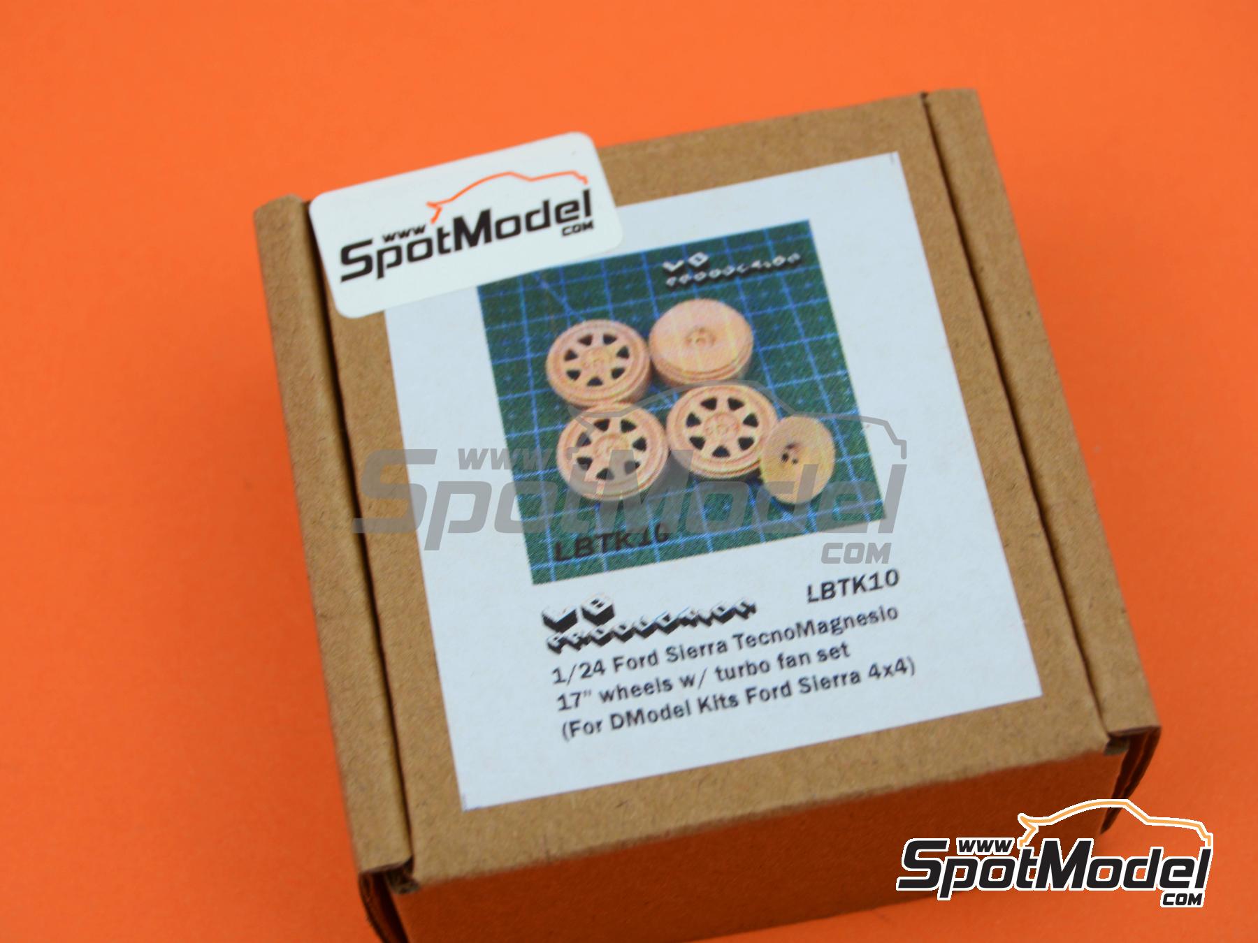 Image 6: TecnoMagnesio 17 inches with turbo fan set | Rims in 1/24 scale manufactured by LB Production (ref. LB-TK10, also LBTK10)