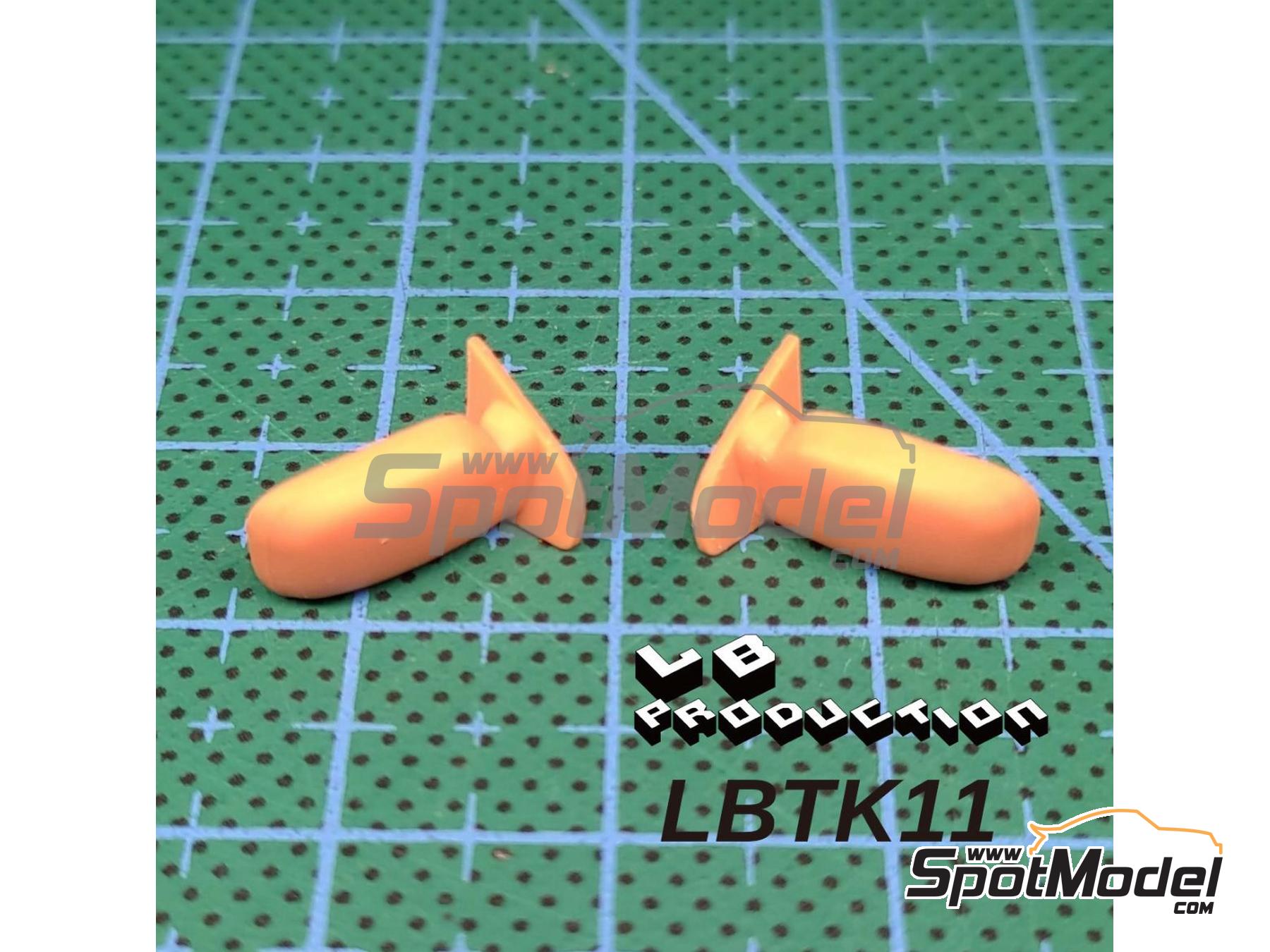 Image 1: Retrovisores exteriores para Ford Sierra Cosworth | Detalle en escala&nbsp;1/24 fabricado por LB Production (ref.&nbsp;LB-TK11, tambien LBTK11)