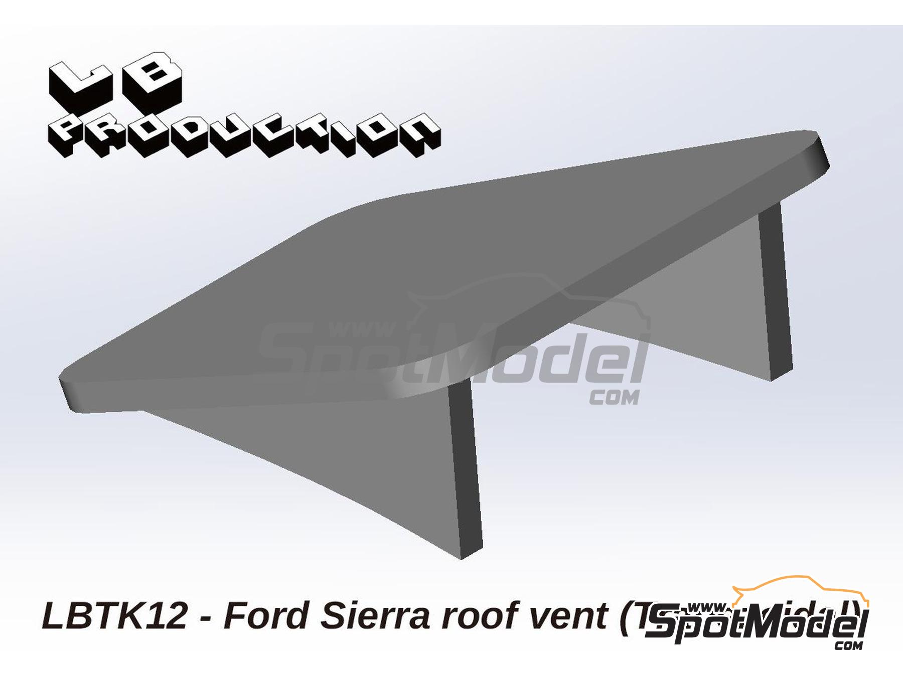 Image 4: Ford Sierra Cosworth 4&times;4 Roof vent covers | Detail in 1/24 scale manufactured by LB Production (ref.&nbsp;LB-TK12, also LBTK12)