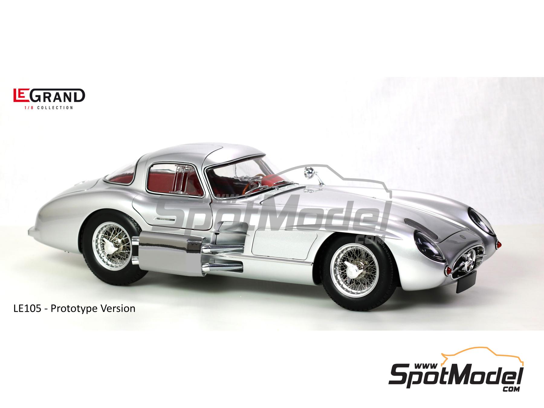 Image 1: Mercedes-Benz 300 SLR Uhlenhaut Coupe Rot - Red version -  1956 | Car scale model kit in 1/8 scale manufactured by Legrand (ref.&nbsp;LE105, also 4250528623793)
