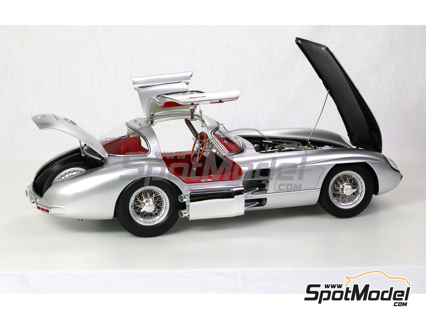 Image 3: Mercedes-Benz 300 SLR Uhlenhaut Coupe Rot - Red version -  1956 | Car scale model kit in 1/8 scale manufactured by Legrand (ref.&nbsp;LE105, also 4250528623793)