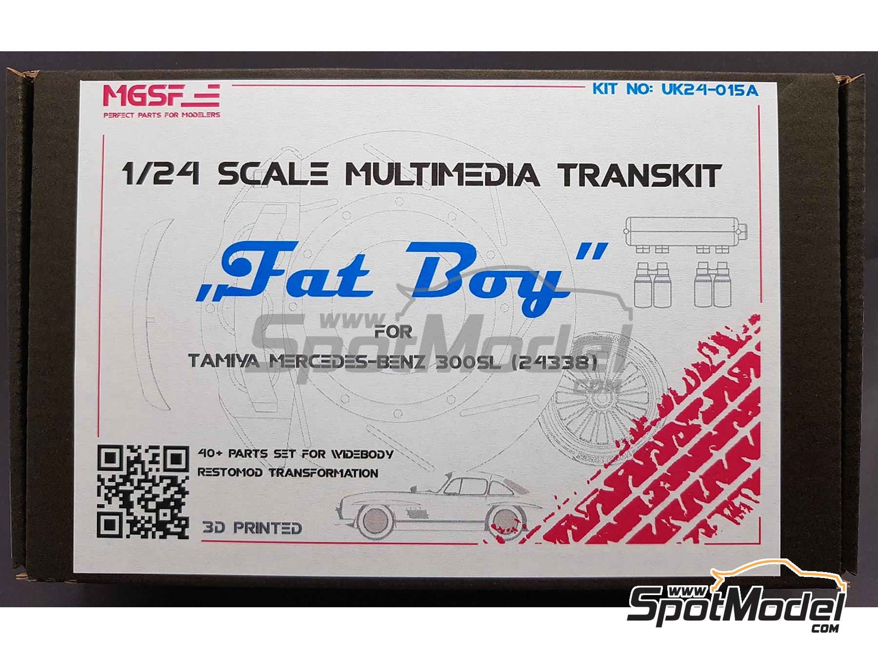 Image 2: Mercedes-Benz 300SL Fat Boy Restomod | Transkit in 1/24 scale manufactured by MGSF (ref. MGSF-UK24-015A, also UK24-015A)