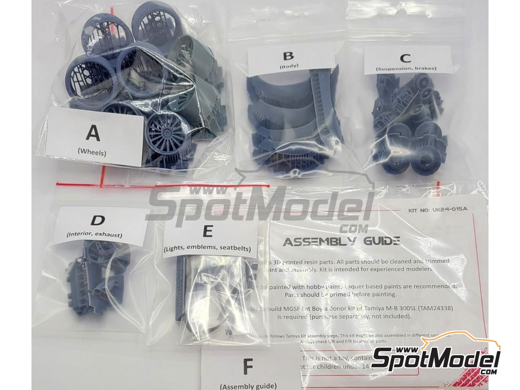 Image 3: Mercedes-Benz 300SL Fat Boy Restomod | Transkit in 1/24 scale manufactured by MGSF (ref. MGSF-UK24-015A, also UK24-015A)