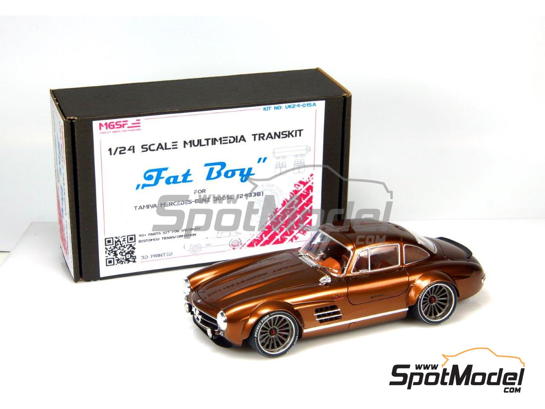 Image 11: Mercedes-Benz 300SL Fat Boy Restomod | Transkit in 1/24 scale manufactured by MGSF (ref. MGSF-UK24-015A, also UK24-015A)