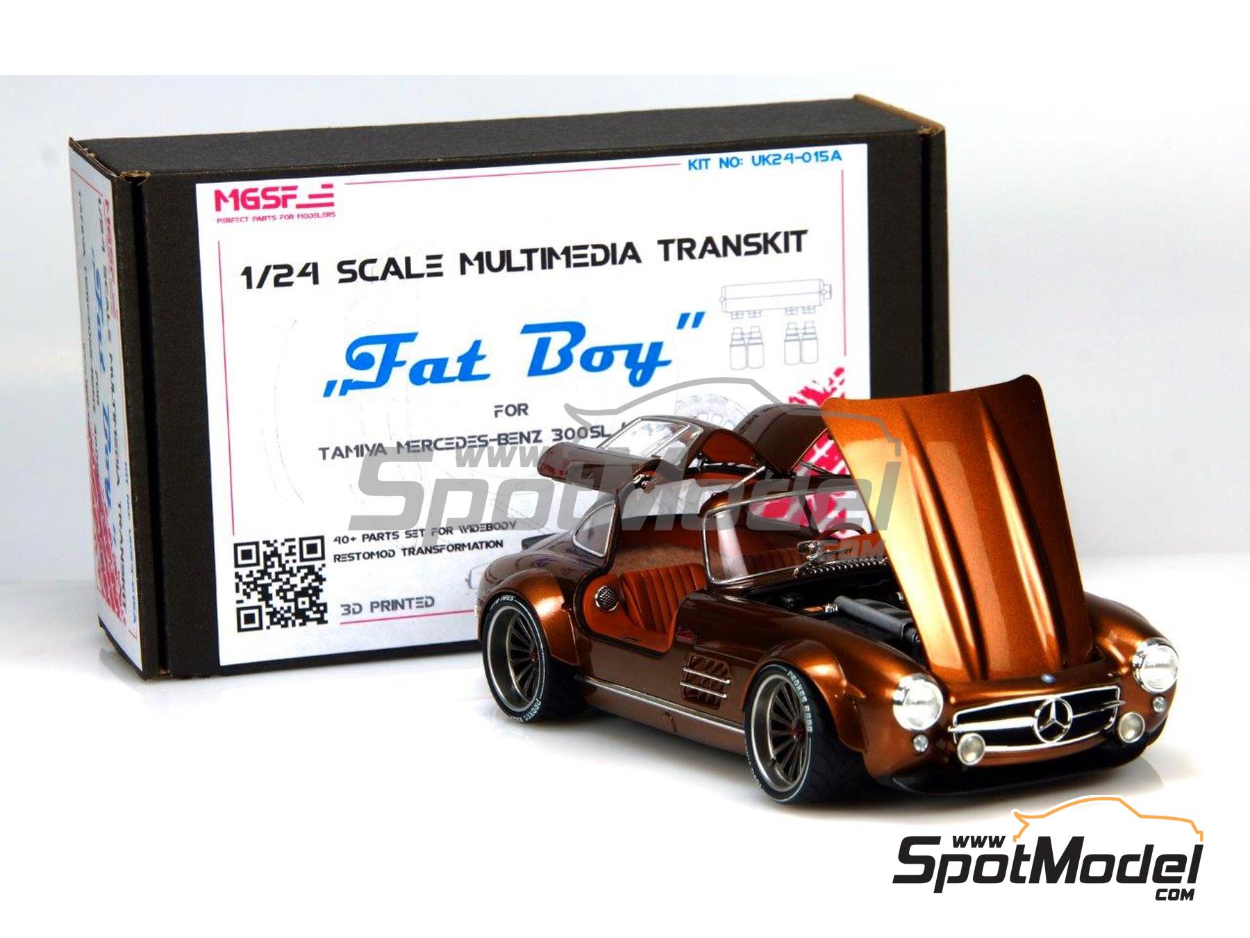 Image 12: Mercedes-Benz 300SL Fat Boy Restomod | Transkit in 1/24 scale manufactured by MGSF (ref. MGSF-UK24-015A, also UK24-015A)