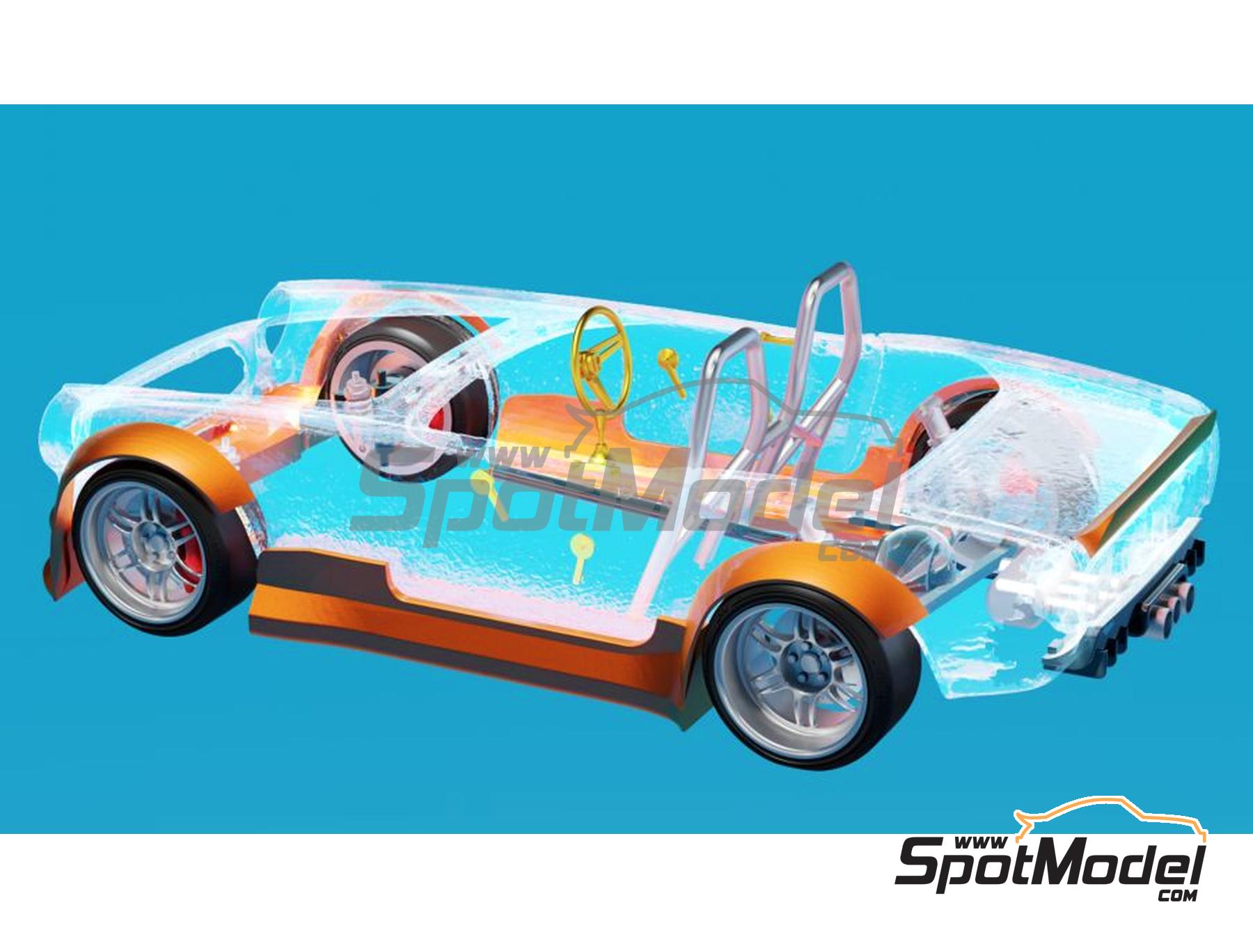 Image 2: Honda S600/S800 Shakotan Shotto | Transkit en escala&nbsp;1/24 fabricado por MGSF (ref.&nbsp;MGSF-UK24-016A, tambien UK24-016A)