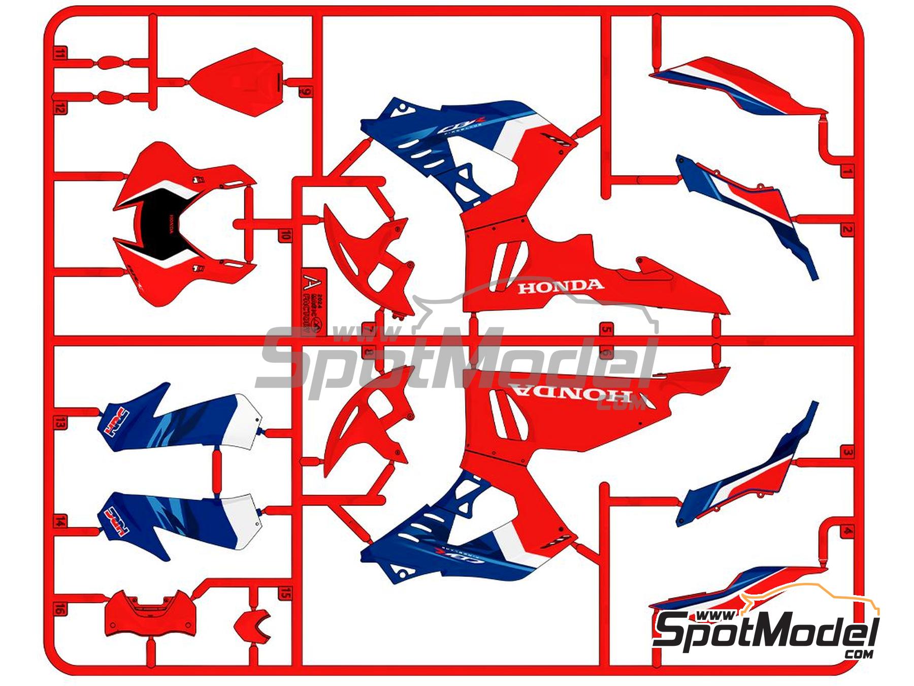 Image 10: Honda CBR1000RR-R Fireblade SP - Pre-painted | Motorbike scale model kit in 1/9 scale manufactured by Magic Factory (ref.&nbsp;MAGIC-1402, also 6974715830495 and 1402)