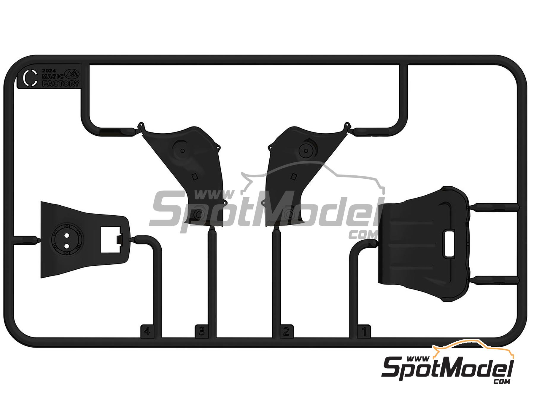 Image 12: Honda CBR1000RR-R Fireblade SP - Pre-painted | Motorbike scale model kit in 1/9 scale manufactured by Magic Factory (ref.&nbsp;MAGIC-1402, also 6974715830495 and 1402)