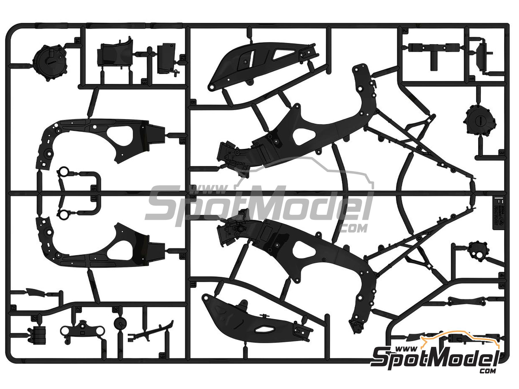Image 15: Honda CBR1000RR-R Fireblade SP - Pre-painted | Motorbike scale model kit in 1/9 scale manufactured by Magic Factory (ref.&nbsp;MAGIC-1402, also 6974715830495 and 1402)