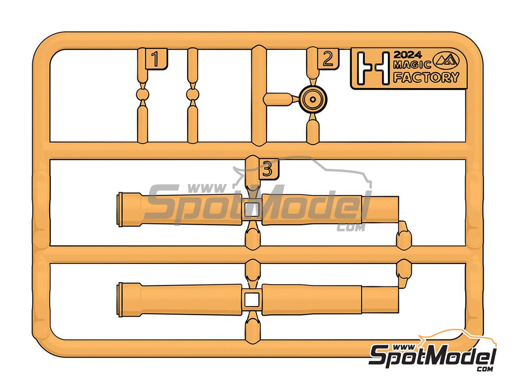 Image 17: Honda CBR1000RR-R Fireblade SP - Pre-painted | Motorbike scale model kit in 1/9 scale manufactured by Magic Factory (ref.&nbsp;MAGIC-1402, also 6974715830495 and 1402)