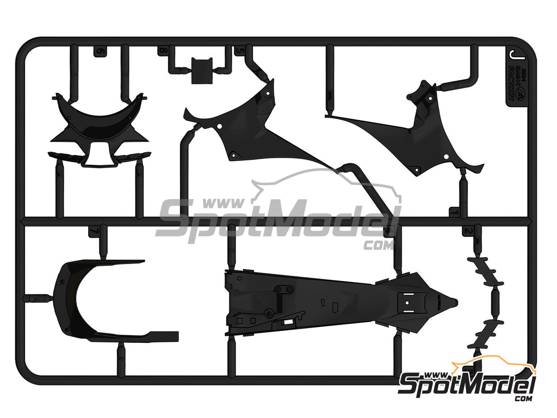 Image 18: Honda CBR1000RR-R Fireblade SP - Pre-painted | Motorbike scale model kit in 1/9 scale manufactured by Magic Factory (ref.&nbsp;MAGIC-1402, also 6974715830495 and 1402)