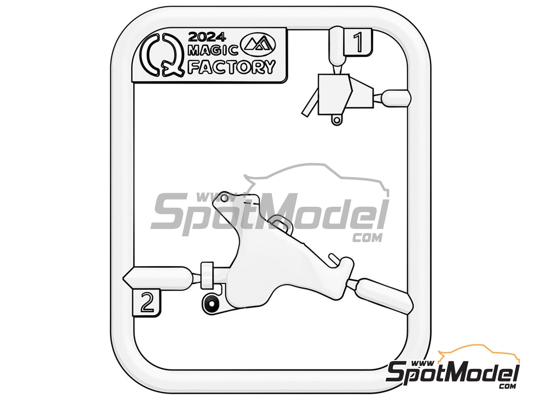 Image 23: Honda CBR1000RR-R Fireblade SP - Pre-painted | Motorbike scale model kit in 1/9 scale manufactured by Magic Factory (ref.&nbsp;MAGIC-1402, also 6974715830495 and 1402)