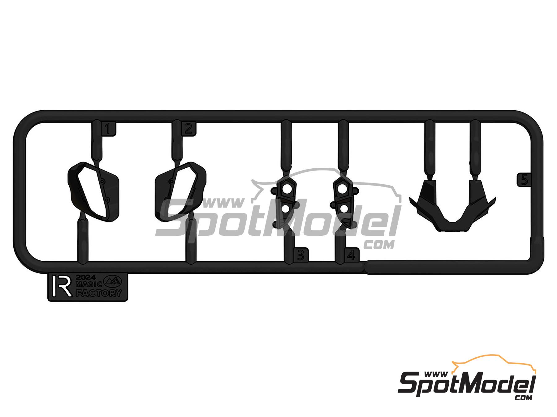 Image 24: Honda CBR1000RR-R Fireblade SP - Pre-painted | Motorbike scale model kit in 1/9 scale manufactured by Magic Factory (ref.&nbsp;MAGIC-1402, also 6974715830495 and 1402)