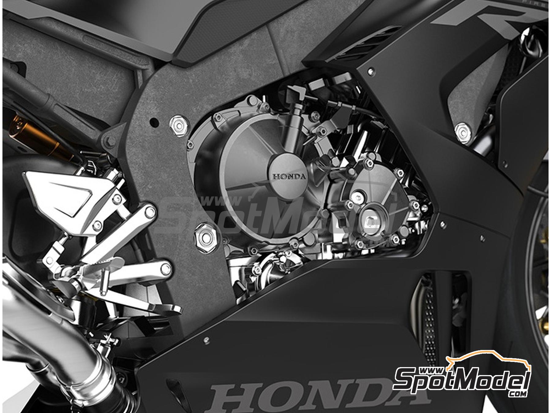 Image 2: Honda CBR1000RR-R Fireblade SP - Black pre-painted version | Motorbike scale model kit in 1/9 scale manufactured by Magic Factory (ref.&nbsp;MAGIC-1405, also 6974715831072 and 1405)