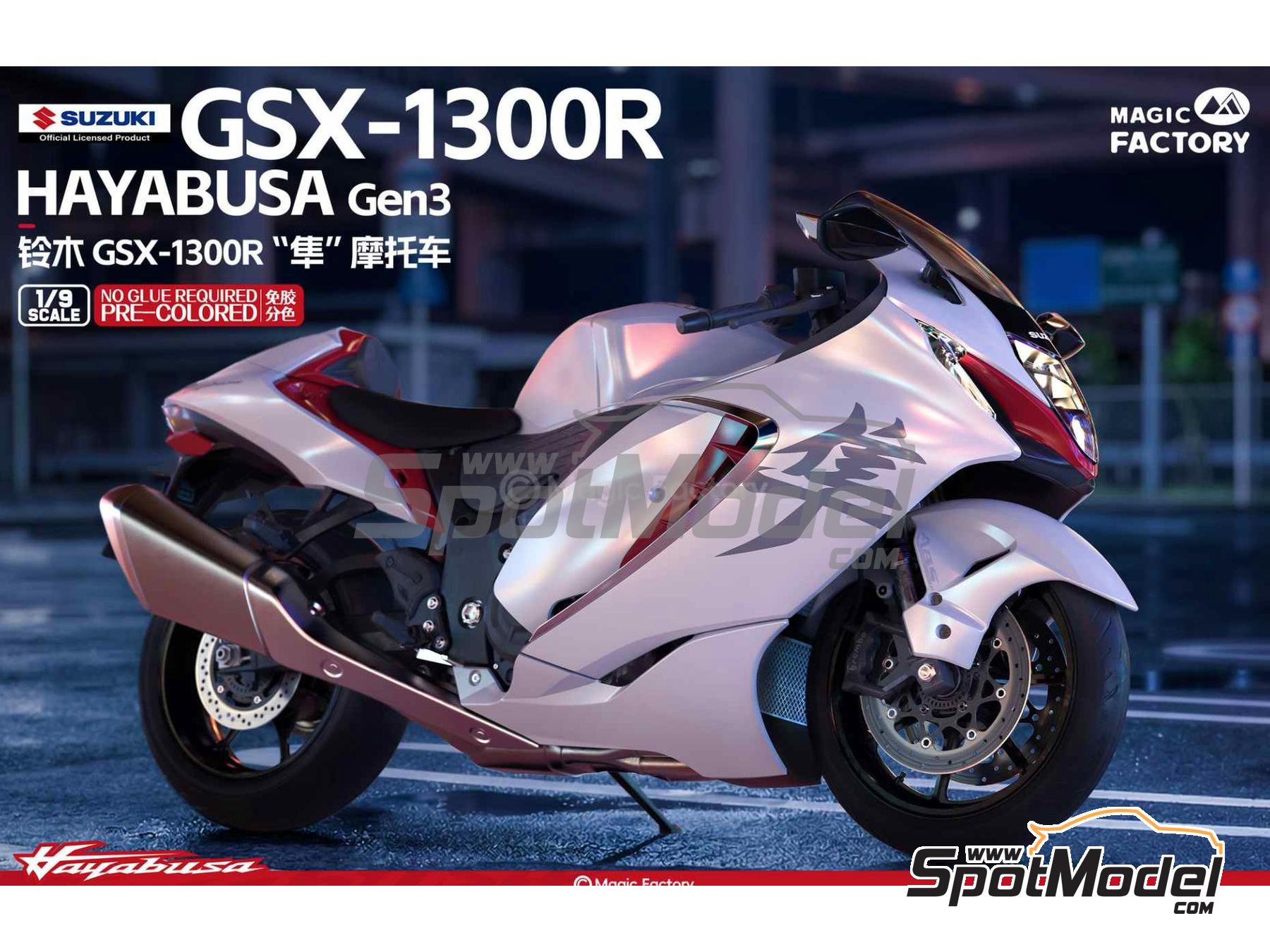 Image 1: Suzuki GSX-1300R Hayabusa Gen3 - Pre-painted version | Motorbike scale model kit in 1/9 scale manufactured by Magic Factory (ref.&nbsp;MAGIC-1406, also 1406)