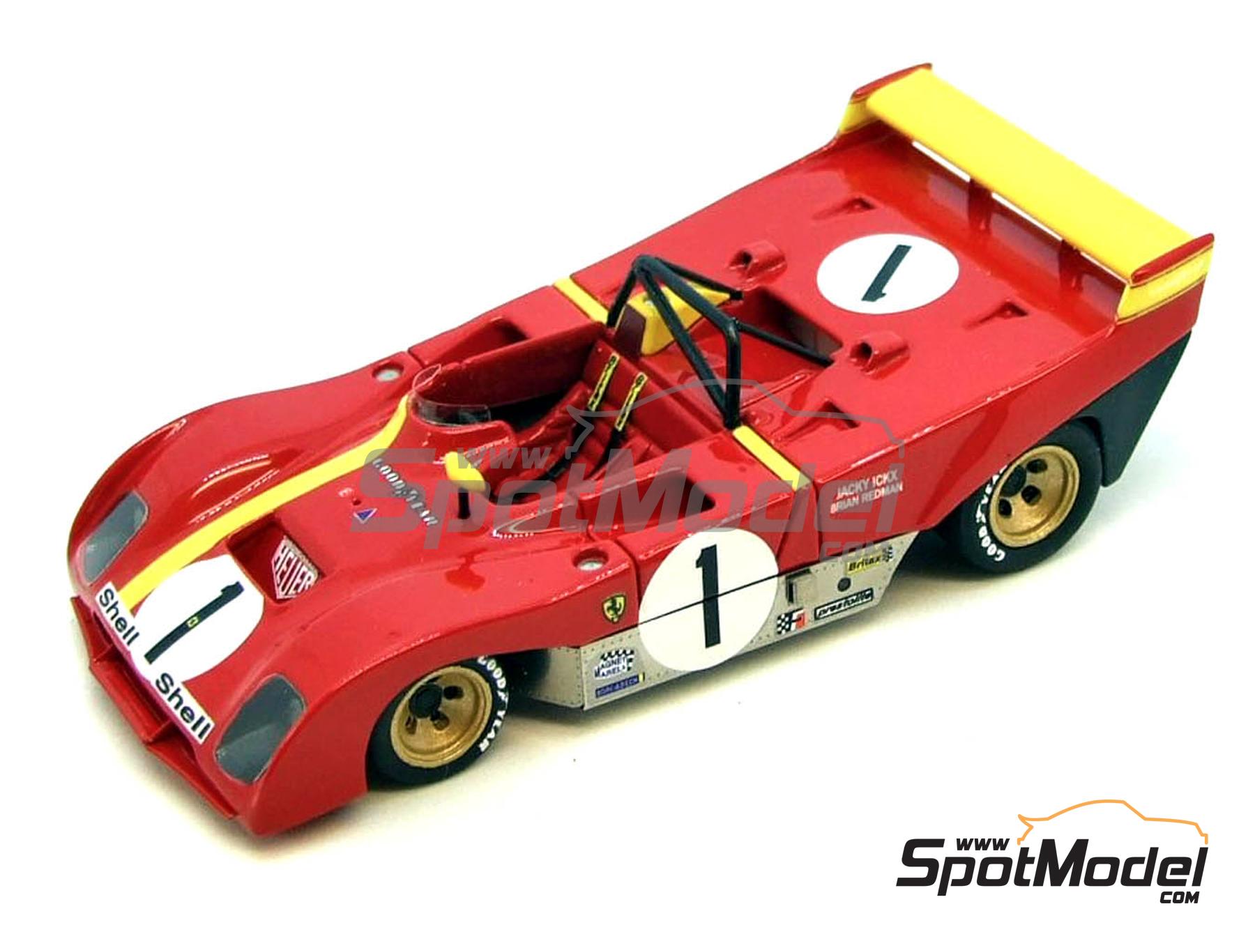 Image 1: Ferrari 312PB Equipo Ferrari Sefac - Targa Florio, 9 Horas de Kyalami 1972 y 1973 | Maqueta de coche en escala&nbsp;1/43 fabricado por Marsh Models (ref.&nbsp;MM295)