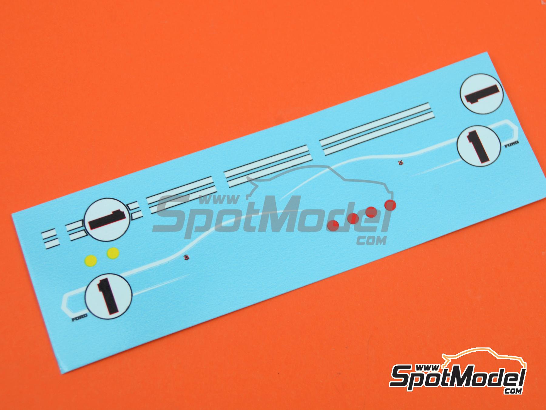 Image 13: Ford GT40 Mk IV Shelby American - Holman & Moody Team - 24 Hours Le Mans 1967 | Car scale model kit in 1/43 scale manufactured by Marsh Models (ref.&nbsp;MM300)