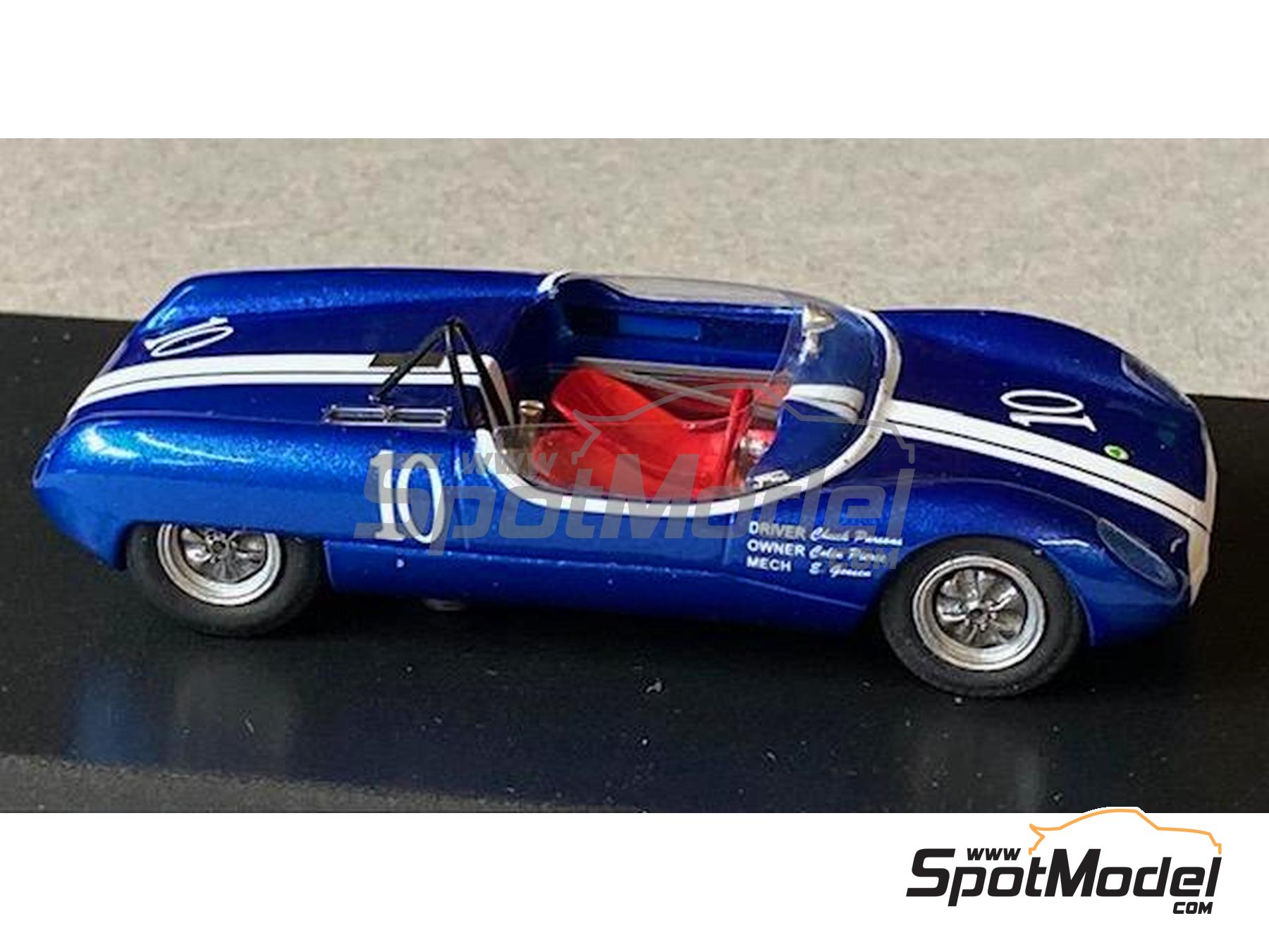 Image 12: Lotus 23 Equipo Ian Walker Racing, Irish Racing, Ecurie Vitesse - 1000 Kil&oacute;metros de N&uuml;rburgring, USRRC Laguna Seca, GP Canada Mosport, Pacific Northwest GP, 200 Millas de Laguna Seca, USRRC Bridgehampton, SCCA National Virginia 1962, 1963 y 1965 | Maqueta de coche en escala&nbsp;1/43 fabricado por Marsh Models (ref.&nbsp;MM349)