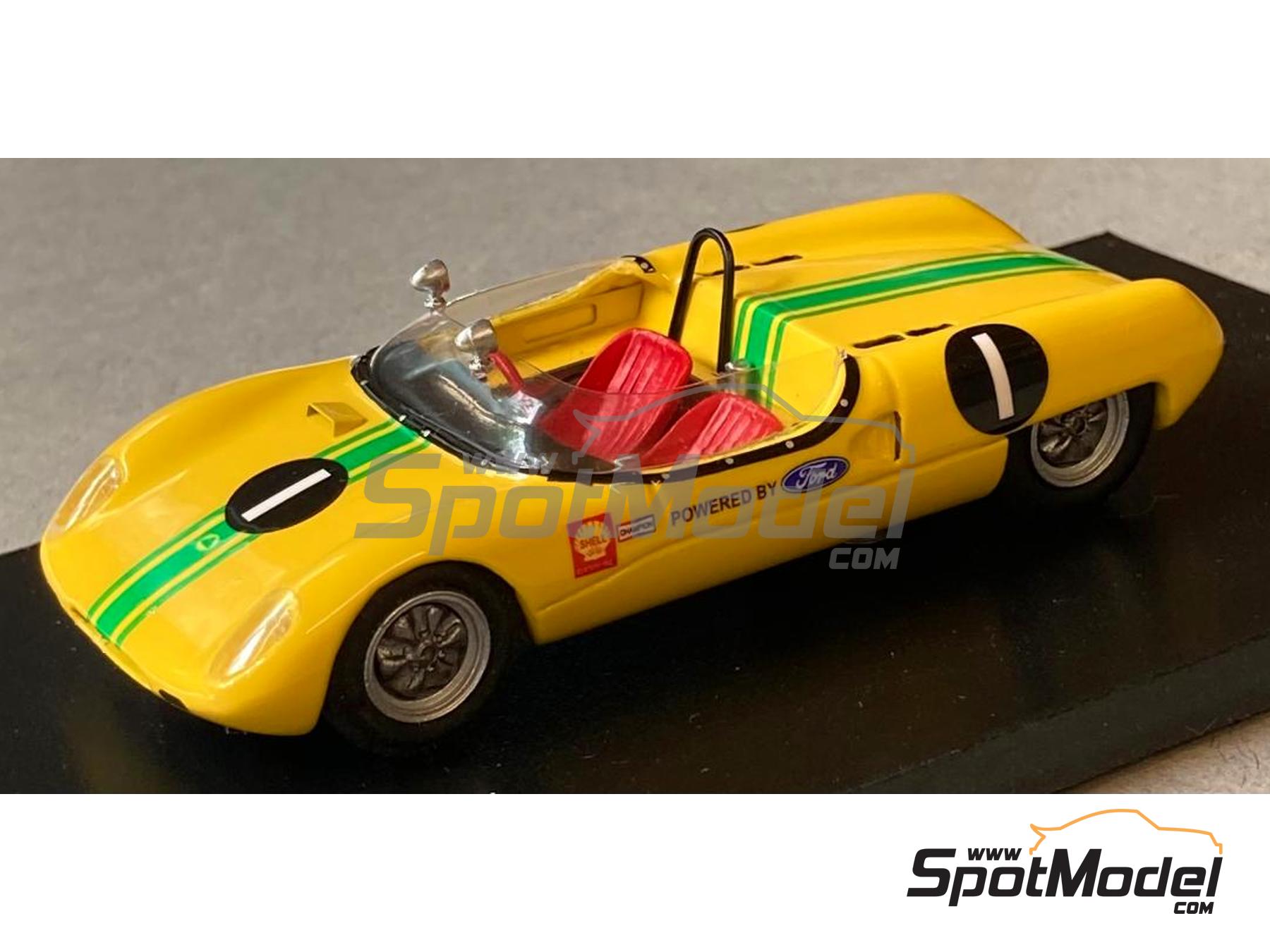 Image 14: Lotus 23 Equipo Ian Walker Racing, Irish Racing, Ecurie Vitesse - 1000 Kil&oacute;metros de N&uuml;rburgring, USRRC Laguna Seca, GP Canada Mosport, Pacific Northwest GP, 200 Millas de Laguna Seca, USRRC Bridgehampton, SCCA National Virginia 1962, 1963 y 1965 | Maqueta de coche en escala&nbsp;1/43 fabricado por Marsh Models (ref.&nbsp;MM349)