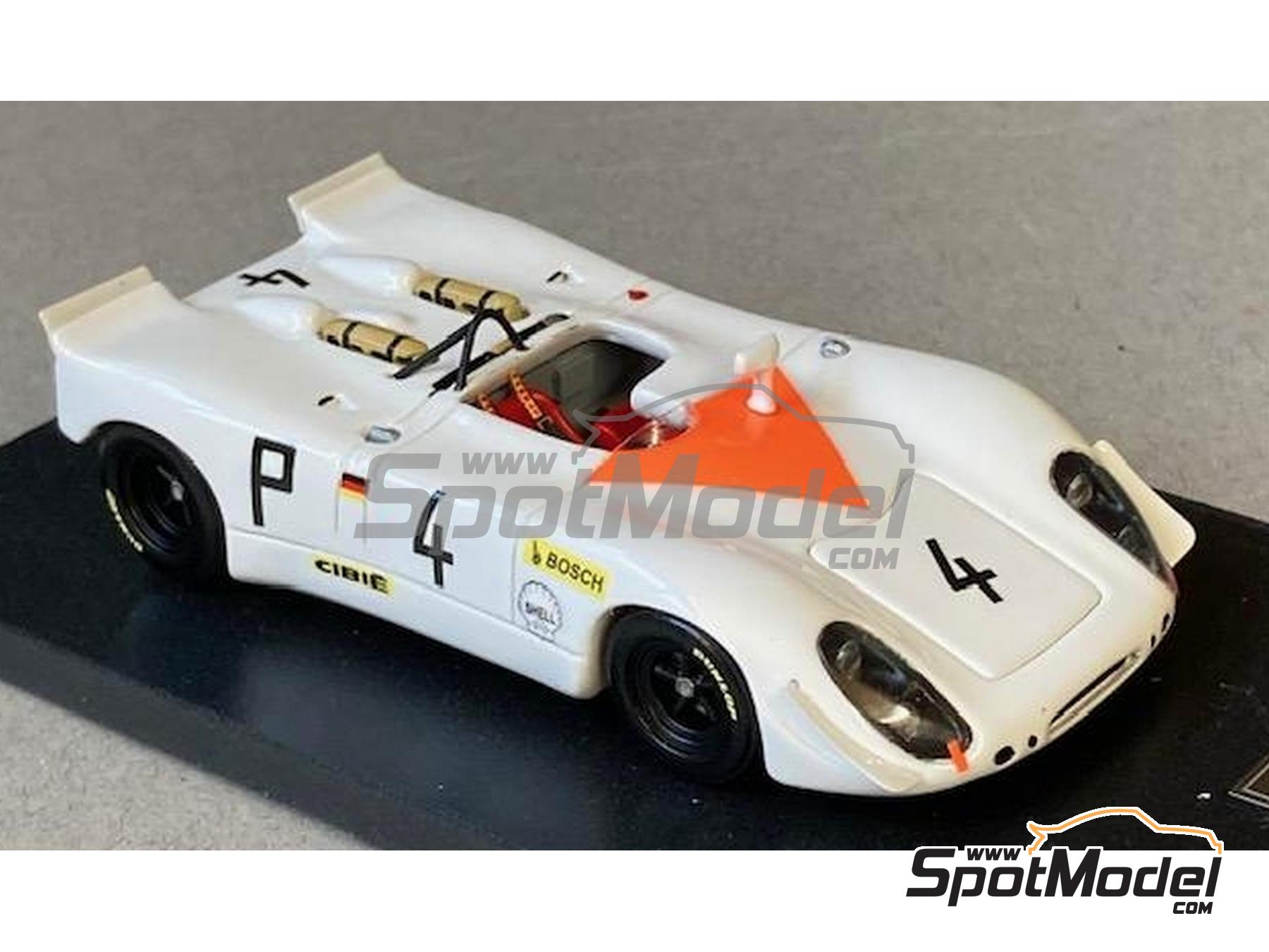 Image 4: Porsche 908/2 Porsche Austria, Porsche System Engineering, Asahi Pentax Racing, Solar Productions Team - Nürburgring 1000 Kilometres, 12 Hours Sebring, Watkins Glen 6 Hours 1969 and 1970 | Car scale model kit in 1/43 scale manufactured by Marsh Models (ref. MM351)