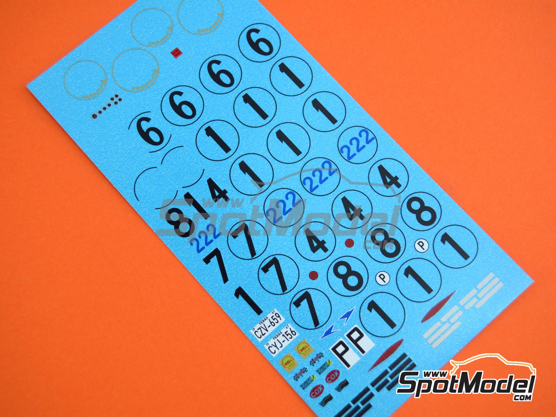 Image 2: Chaparral 2F Chaparral Cars Team - Monza 1000 Kilometres, N&uuml;rburgring 1000 Kilometres, 12 Hours Sebring, 24 Hours Le Mans, Targa Florio, 6 Hours Brands Hatch, Spa 1000 Kilometres 1967 | Car scale model kit in 1/43 scale manufactured by Marsh Models (ref.&nbsp;MM352)