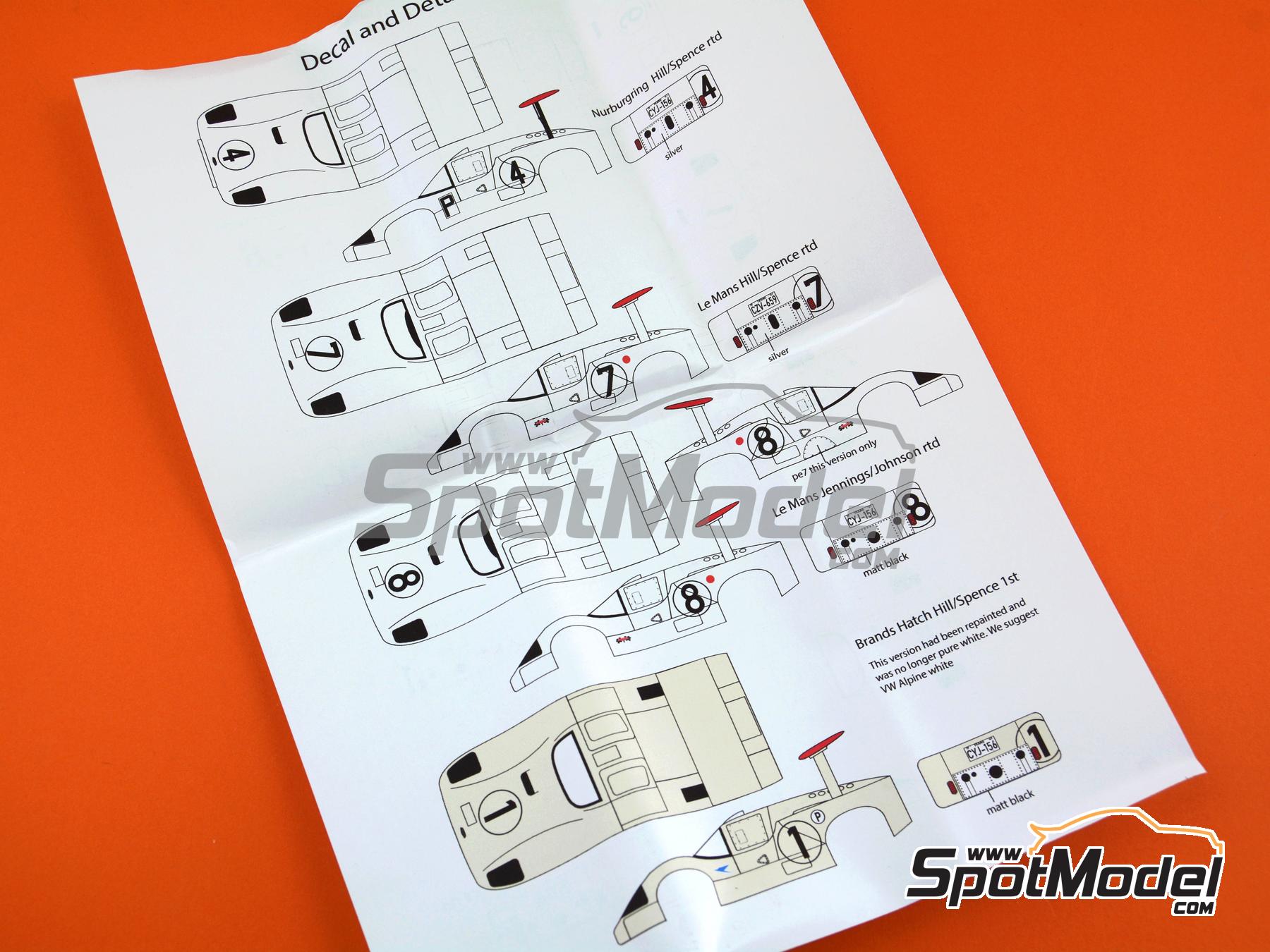 Image 5: Chaparral 2F Chaparral Cars Team - Monza 1000 Kilometres, N&uuml;rburgring 1000 Kilometres, 12 Hours Sebring, 24 Hours Le Mans, Targa Florio, 6 Hours Brands Hatch, Spa 1000 Kilometres 1967 | Car scale model kit in 1/43 scale manufactured by Marsh Models (ref.&nbsp;MM352)
