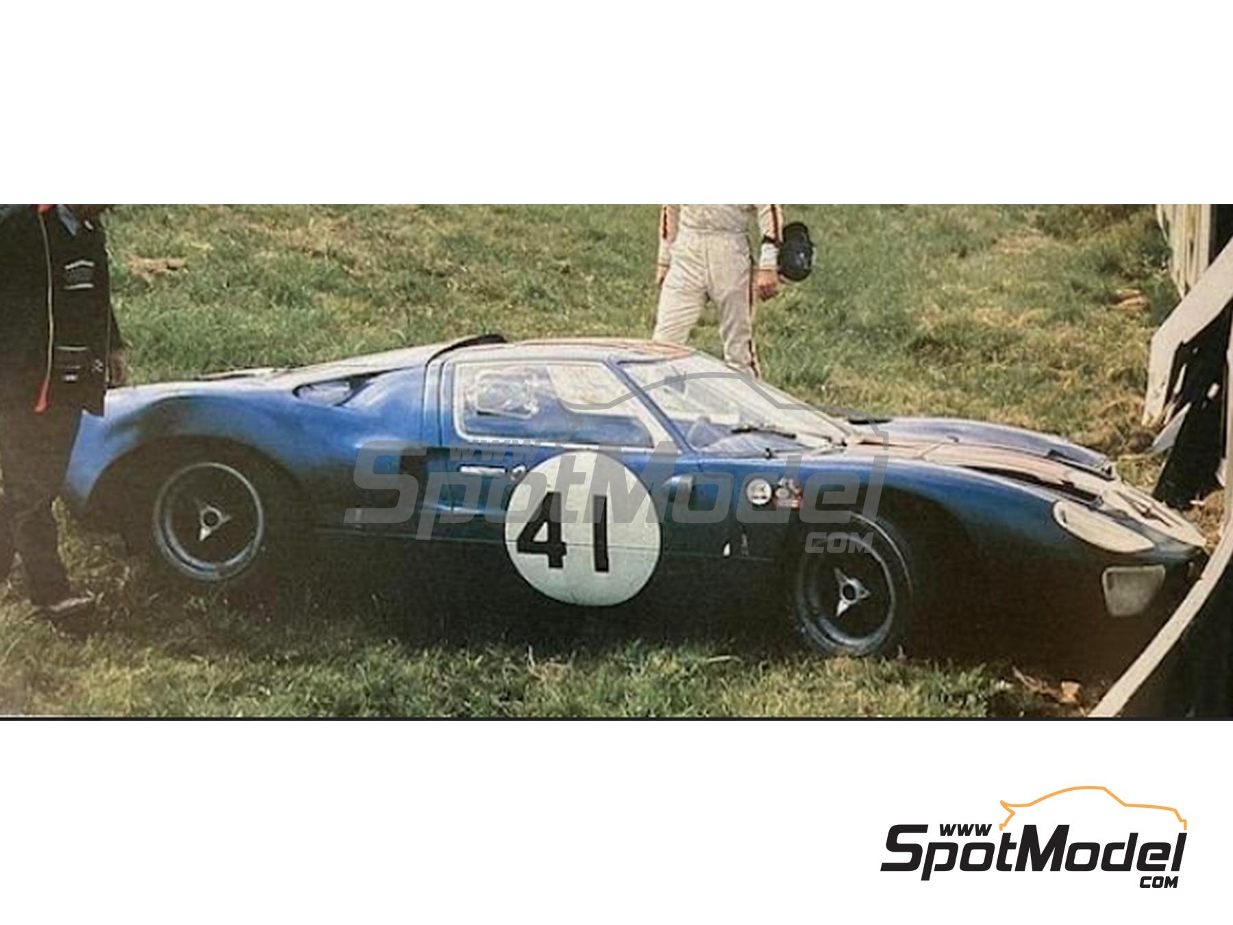 Image 3: Ford GT40 Sid Taylor Racing,  Scuderia Bear Team - 12 Hours Sebring, Silverstone Wills Trophy 1966 and 1967 | Car scale model kit in 1/43 scale manufactured by Marsh Models (ref.&nbsp;MM361)
