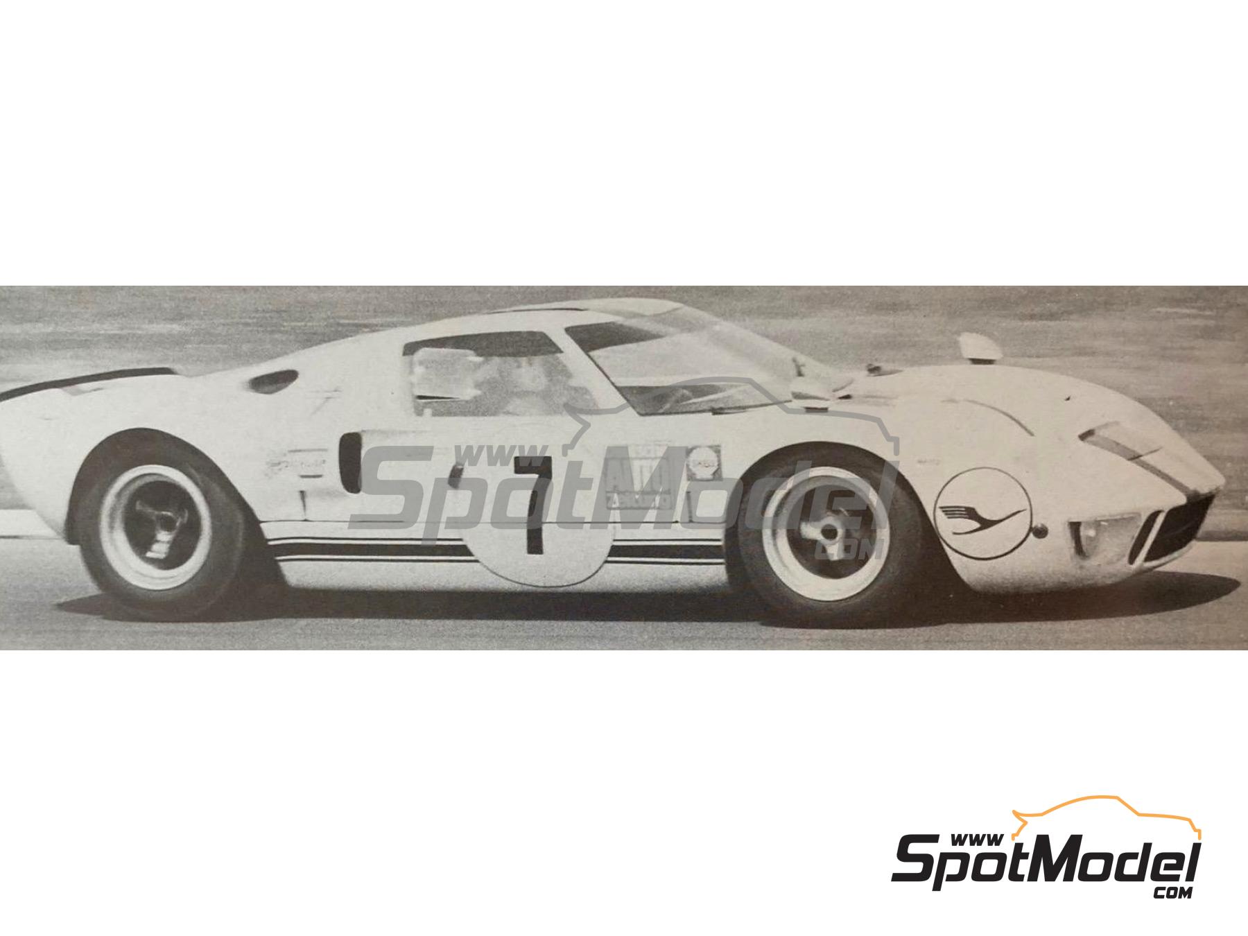 Image 1: Ford GT40 Alan Mann Racing, IGFA German Racing Team sponsored by Deutsche Auto Zeitung - 24 Hours Le Mans, Watkins Glen 6 Hours 1969 | Car scale model kit in 1/43 scale manufactured by Marsh Models (ref.&nbsp;MM362)