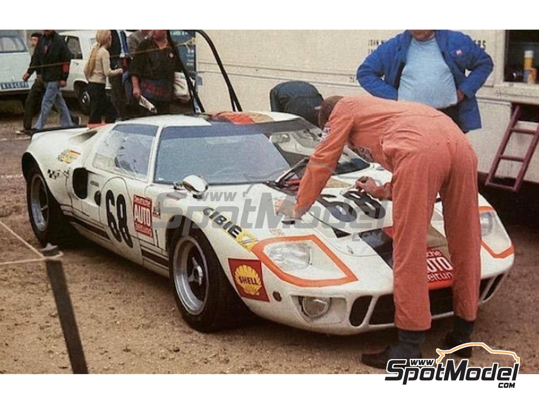 Image 2: Ford GT40 Alan Mann Racing, IGFA German Racing Team sponsored by Deutsche Auto Zeitung - 24 Hours Le Mans, Watkins Glen 6 Hours 1969 | Car scale model kit in 1/43 scale manufactured by Marsh Models (ref.&nbsp;MM362)