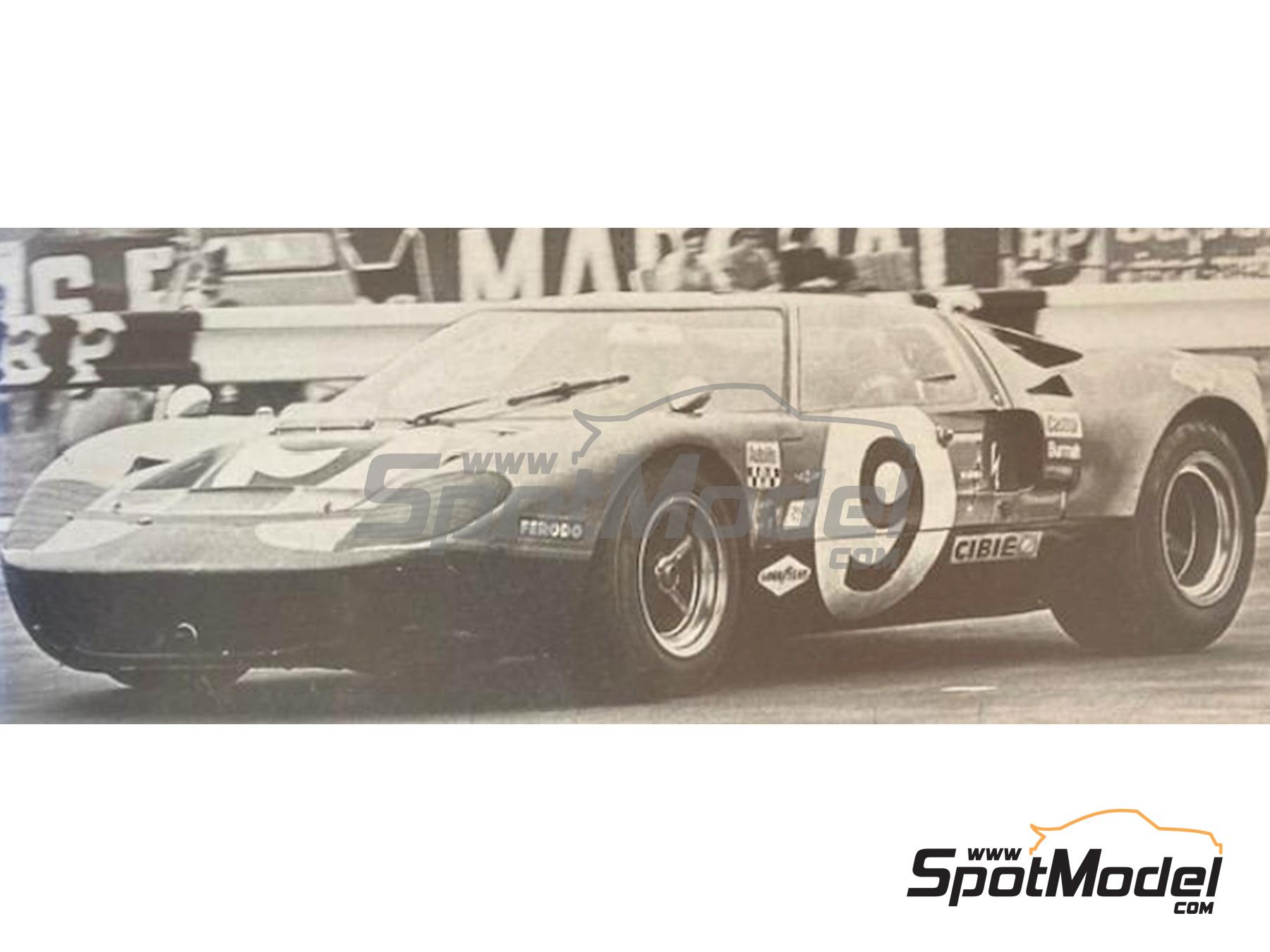 Image 3: Ford GT40 Alan Mann Racing, IGFA German Racing Team sponsored by Deutsche Auto Zeitung - 24 Hours Le Mans, Watkins Glen 6 Hours 1969 | Car scale model kit in 1/43 scale manufactured by Marsh Models (ref.&nbsp;MM362)