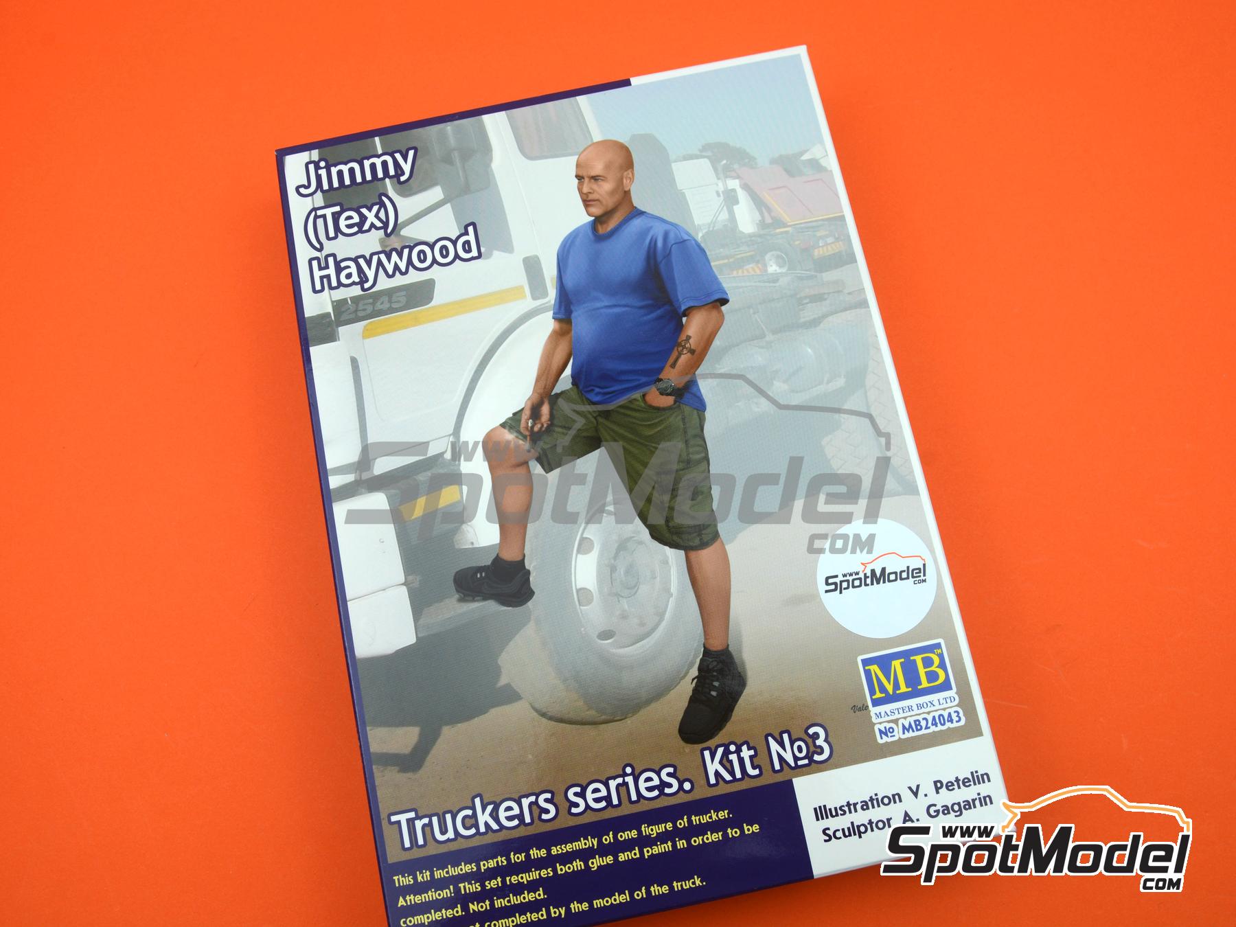 Image 1: Jimmy Tex Heywood | Figure in 1/24 scale manufactured by Master Box Ltd (ref. MB24043, also 4820113081514)