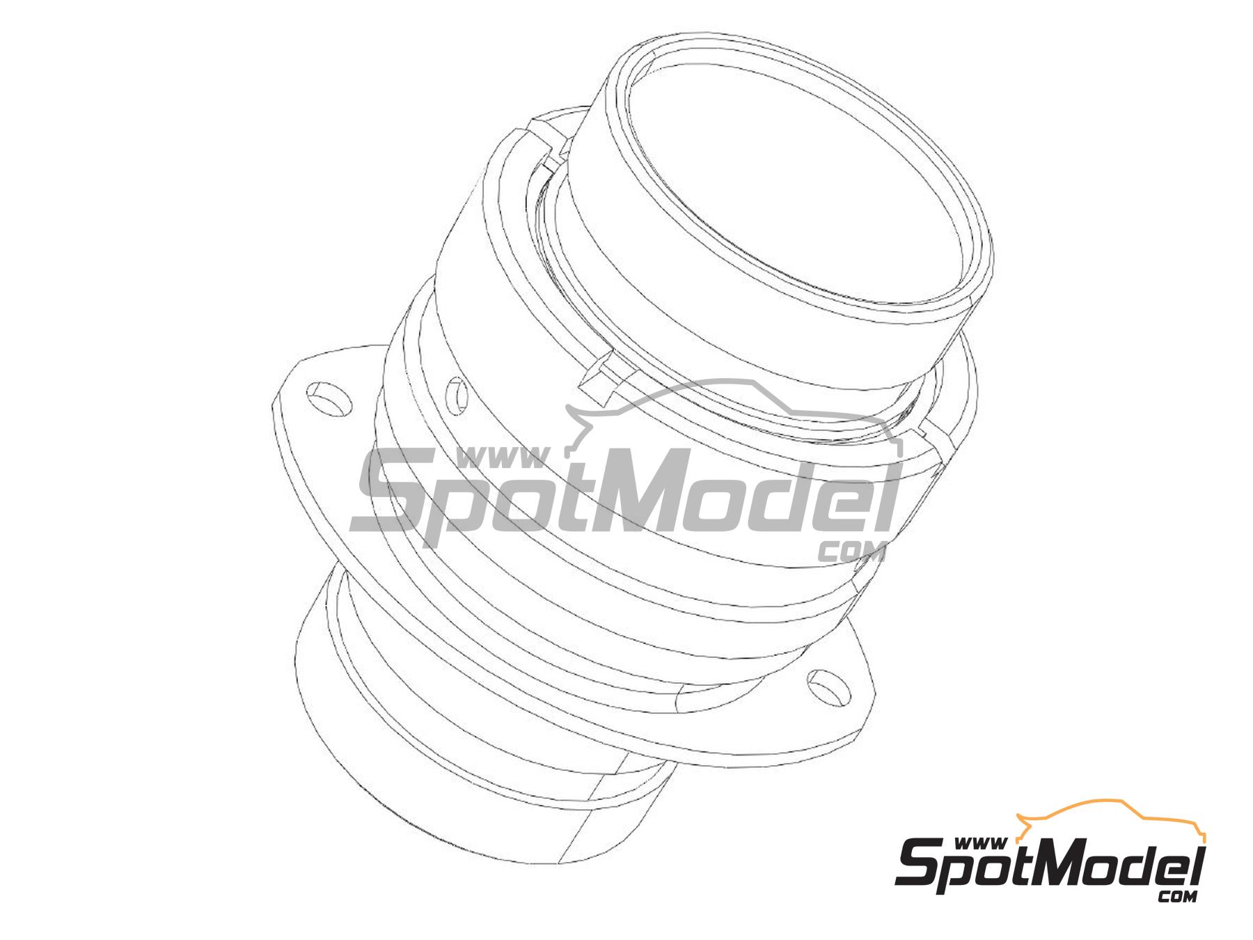 Image 1: AS Series Deutsch Connectors | Detail in 1/24 scale manufactured by Matija and Andrej Modelworks (ref.&nbsp;MAA-00005-24)